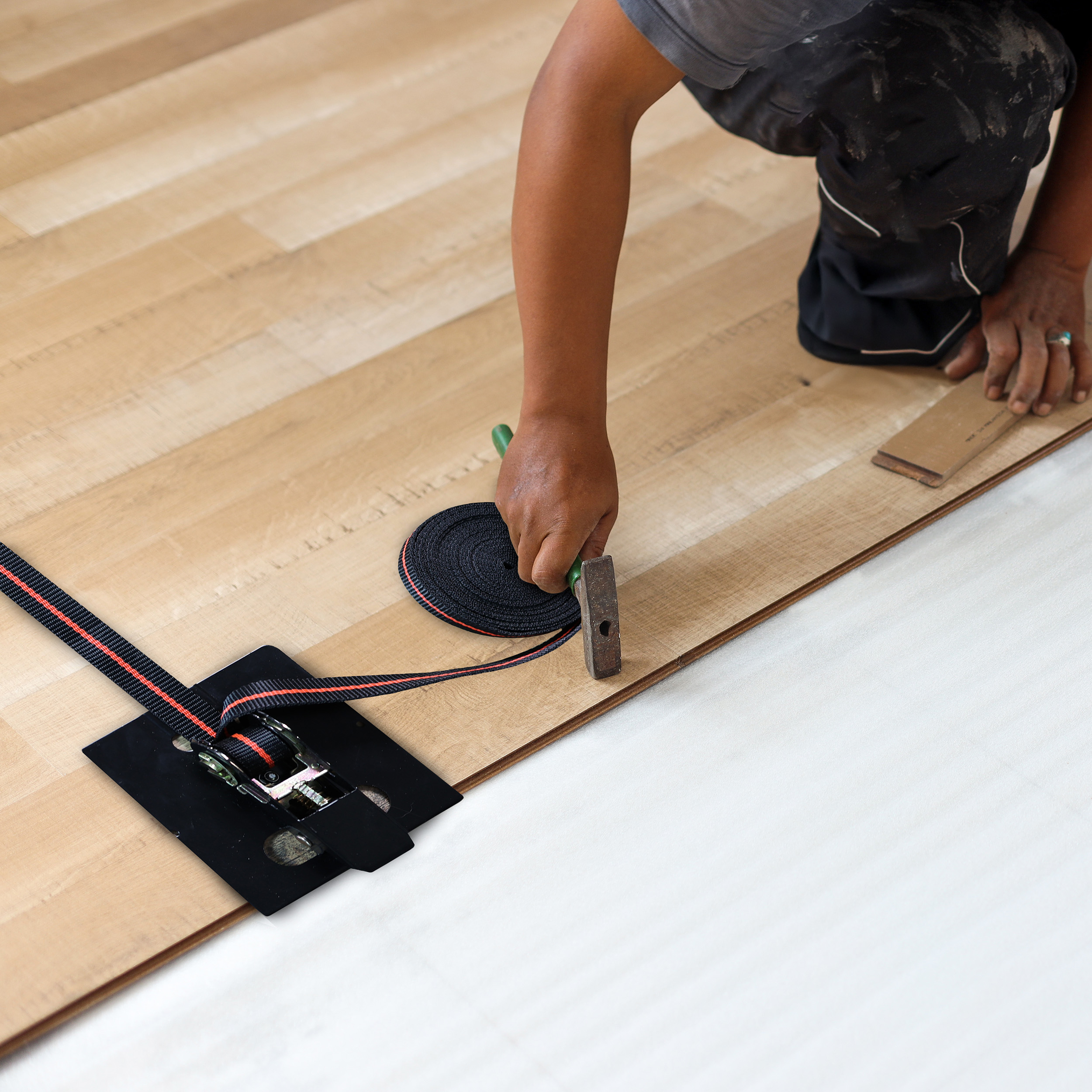 DCT Flooring Strap Clamp Flooring and Clamping Ratchet Tie Down Strap