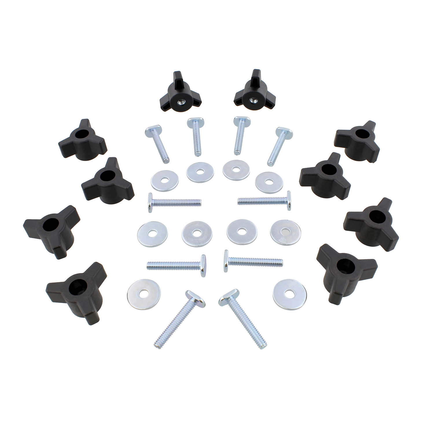 DCT 3 Star Knobs Kit 1/4”20 Threaded Knob Bolt with Knob Jig Knobs 10