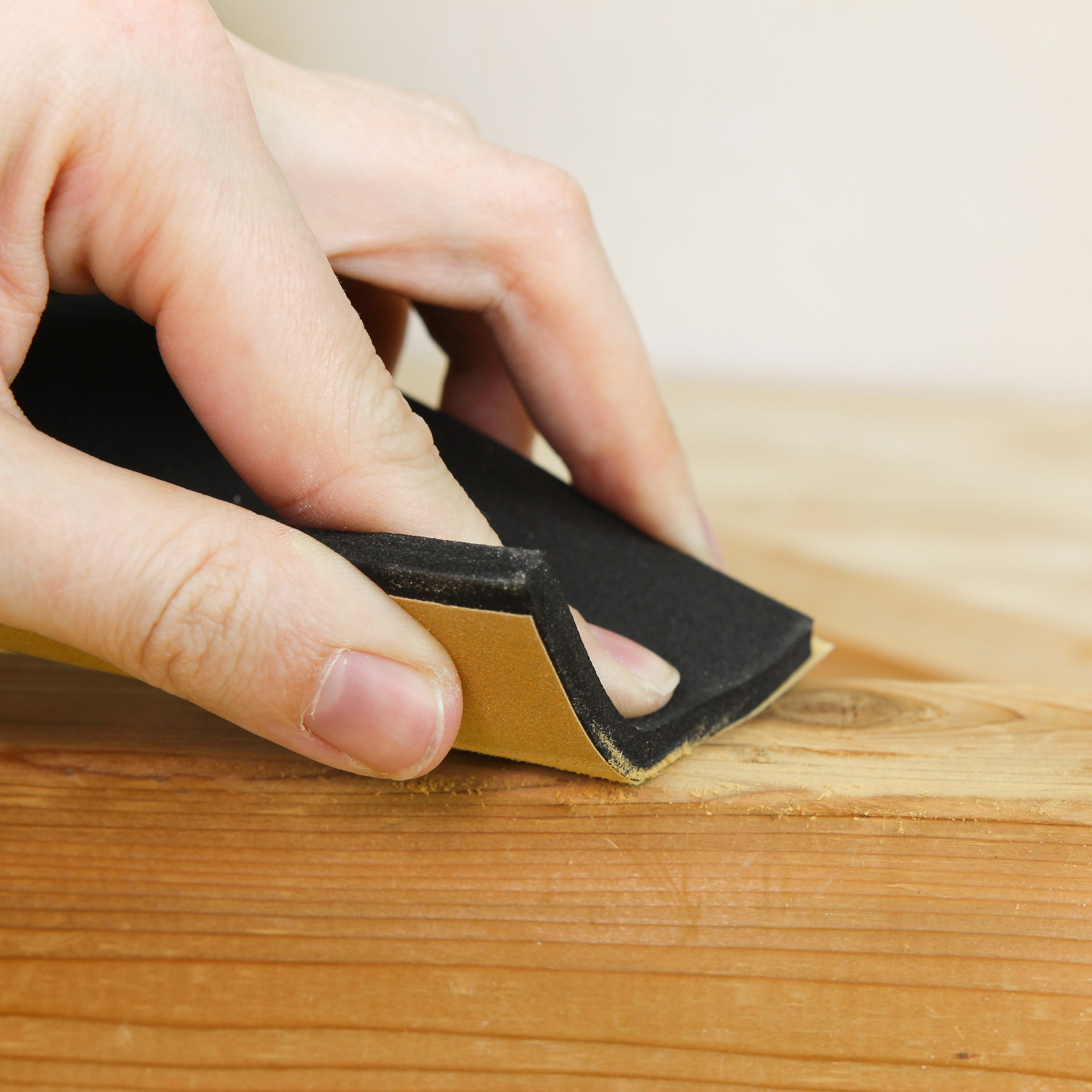 DCT Wood Contour Flexible Rubber and Foam Sponge Detail Sanding Grip