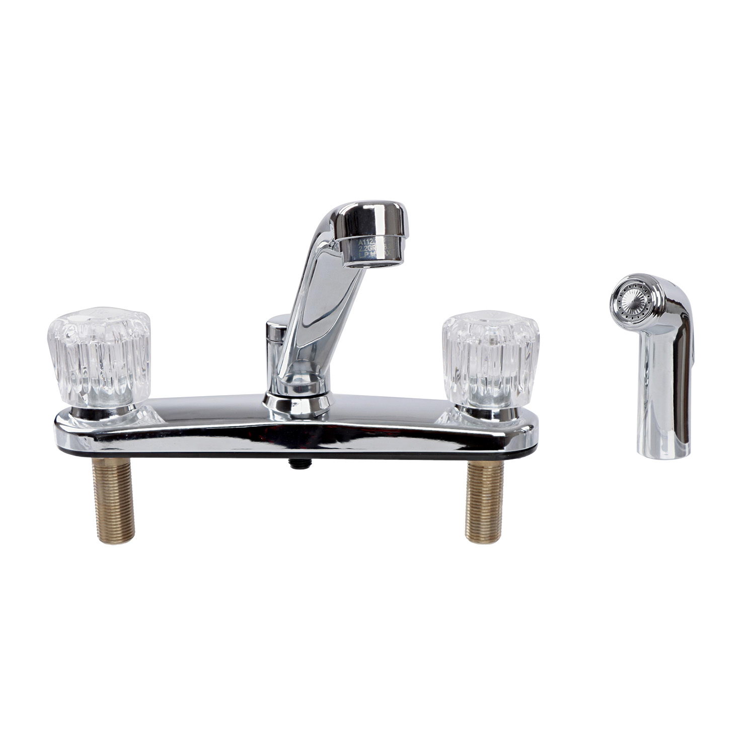 Empire Faucets Plastic Replacement Rv Faucet With Sprayer For Kitchen Chrome 8in Ebay