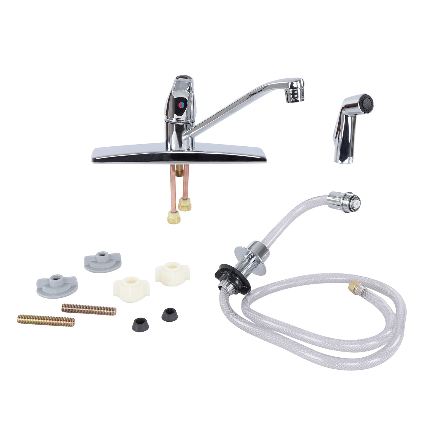 Empire Faucets Replacement RV Faucet with Sprayer for Kitchen Chrome