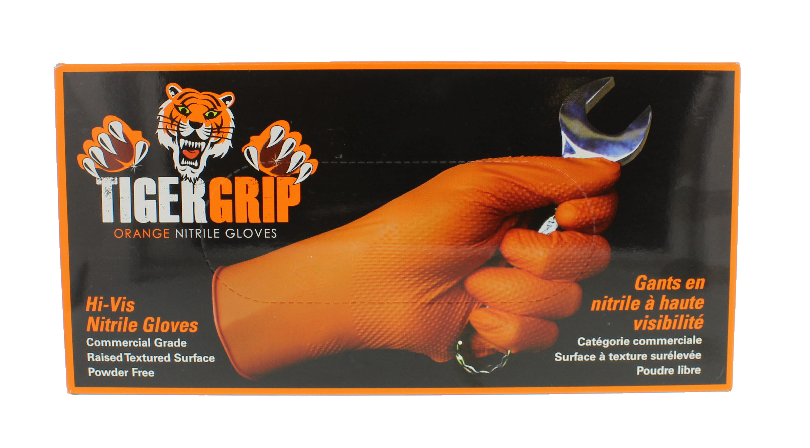 Eppco Tiger Grip Orange Nitrile Gloves 7 Mil Size Medium 29458088439 eBay