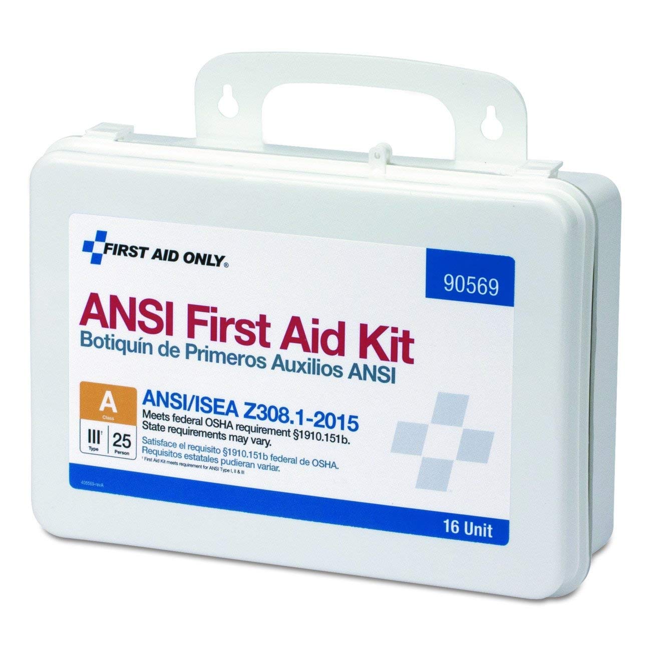 PacKit by First Aid Only 16 Unit ANSI A First Aid Kit, Plastic