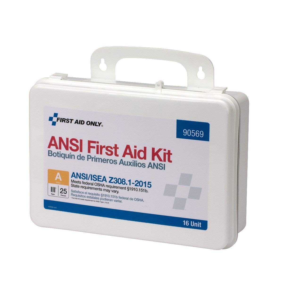 PacKit by First Aid Only 16 Unit ANSI A First Aid Kit, Plastic