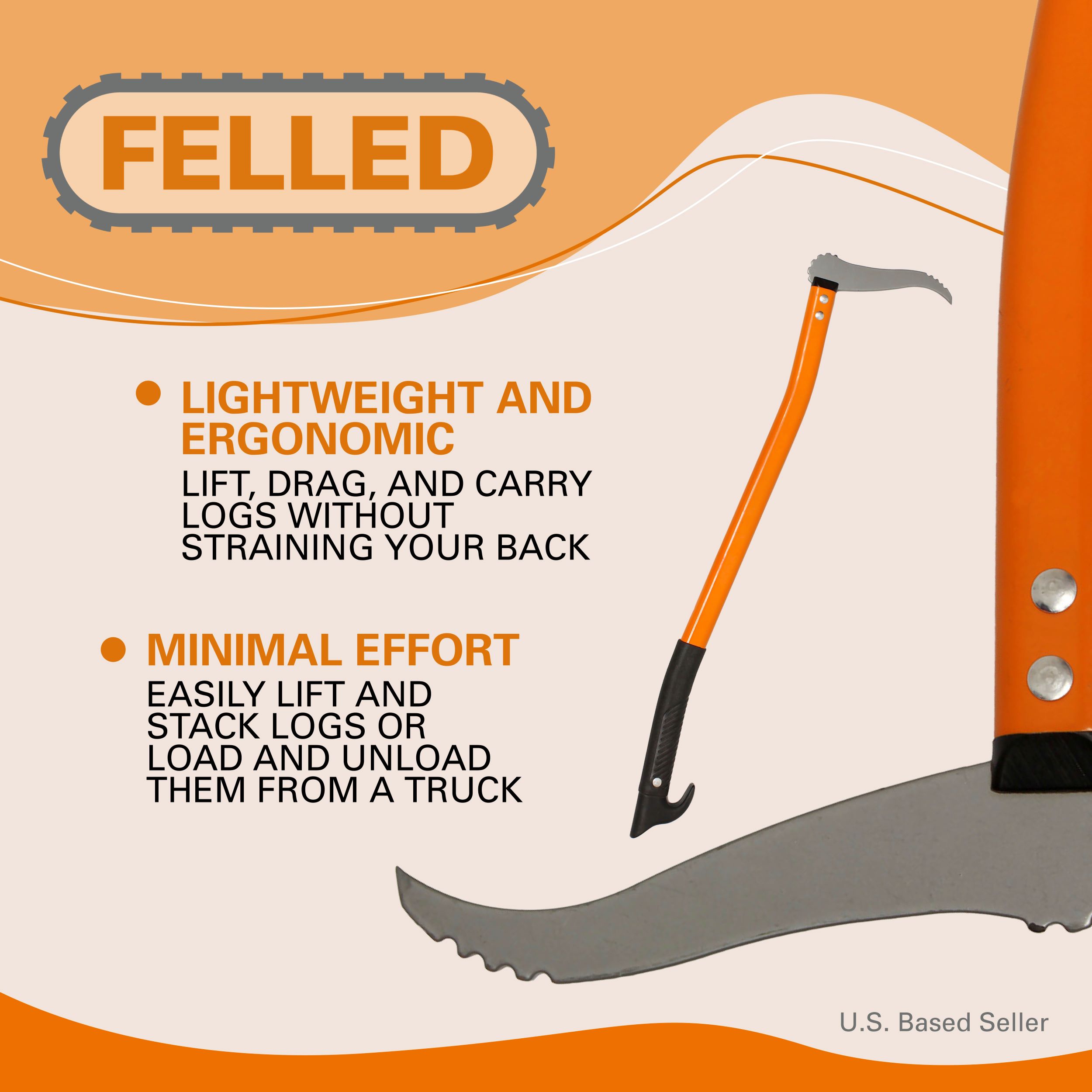 Felled Hookaroon Pickaroon 28” Inch Hookeroon Log Hook Logging Tool