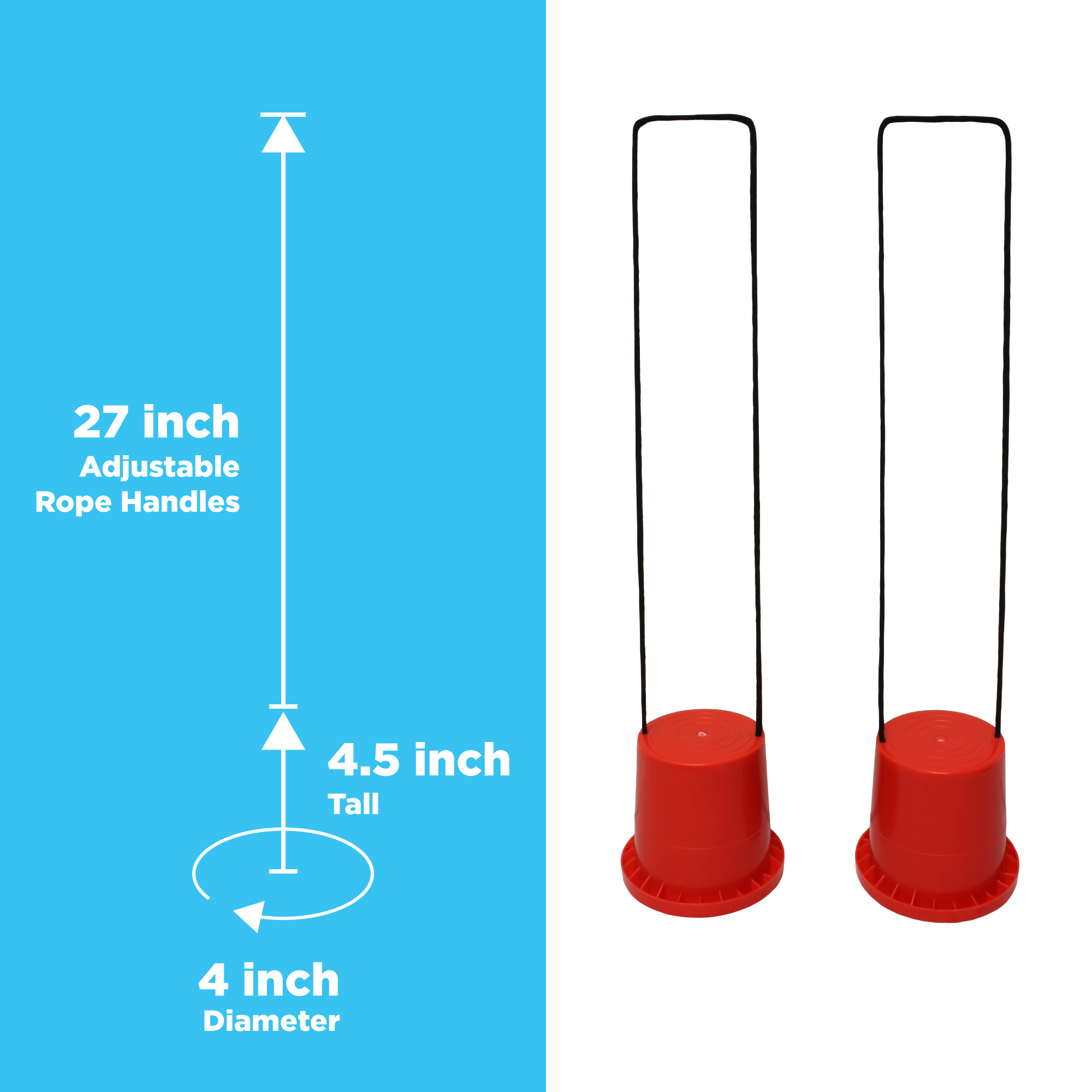 Bucket Stilts in Yellow Walking Cups for Children Kids Stepper Toy