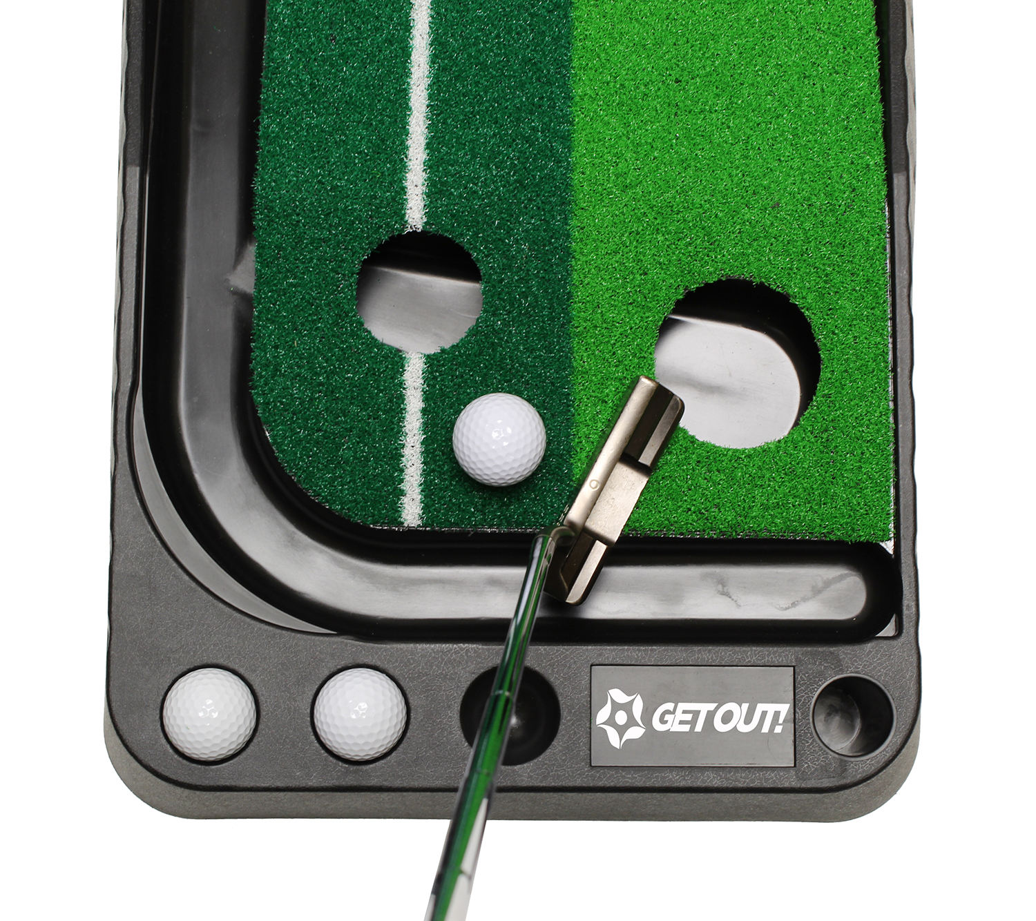 Putting Green Golf Mat w/ Putting Mat Return & Golf Balls Putting Aid 811498034954 eBay