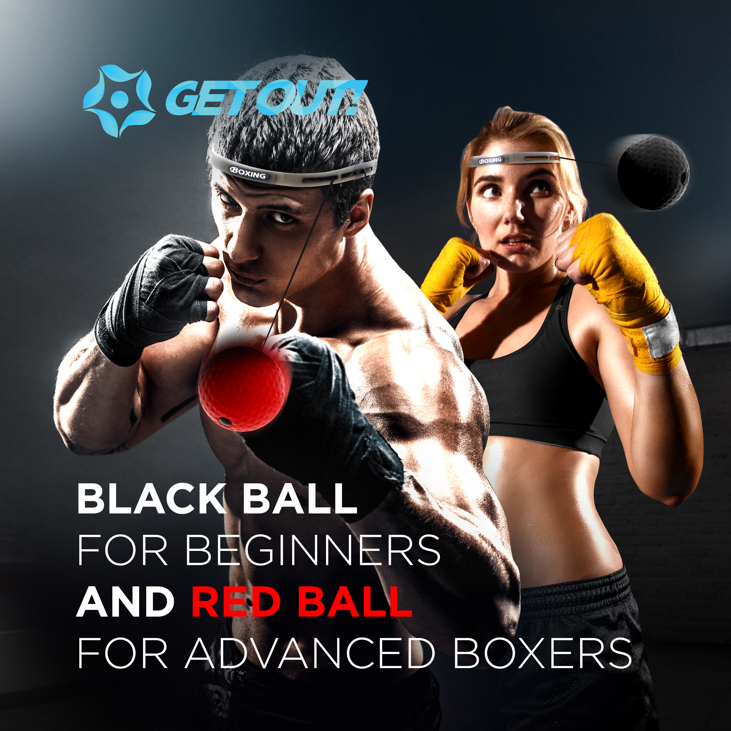 Boxing Reflex Ball Set Reaction Ball Agility Training Boxing Ball