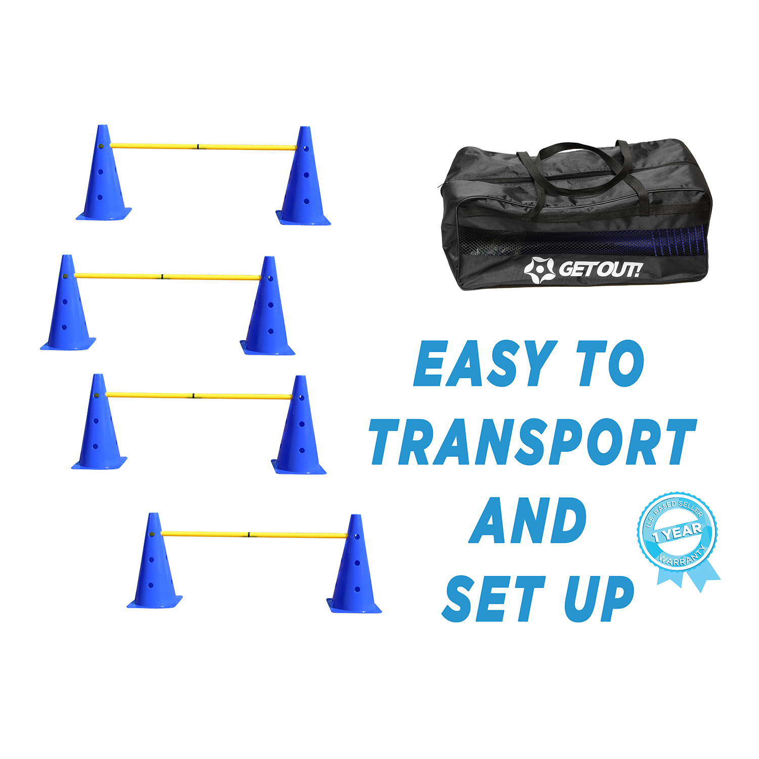 Hurdle Cone Set Training Cones and Agility Poles Agility Ladder eBay