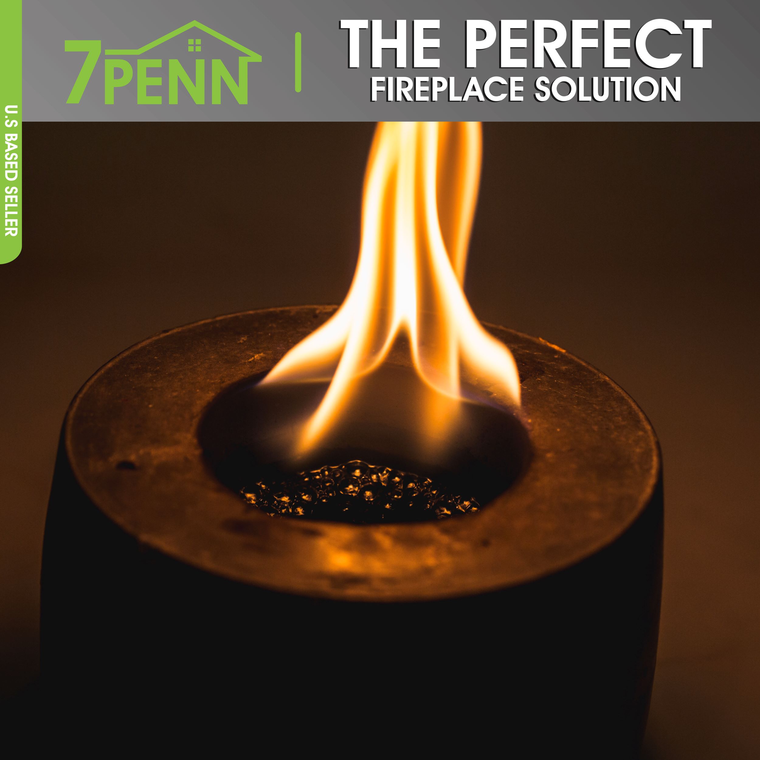 7Penn Gel Fireplace Fuel Cans, 13oz 12Pk Fire Pit Gel Fuel Cans for