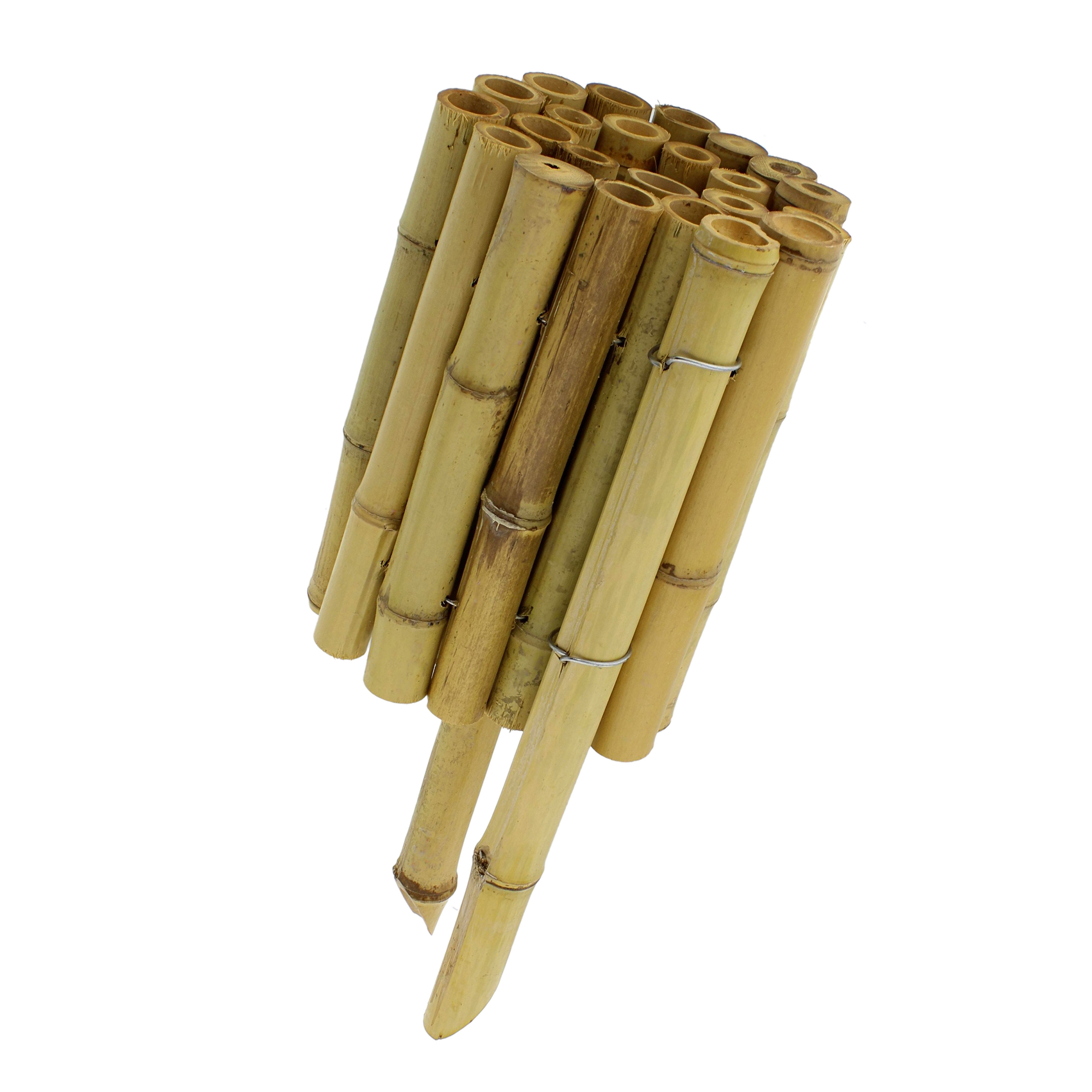 7Penn Bamboo Garden Border Edging, 12PK 23in Flexible Bamboo Edging