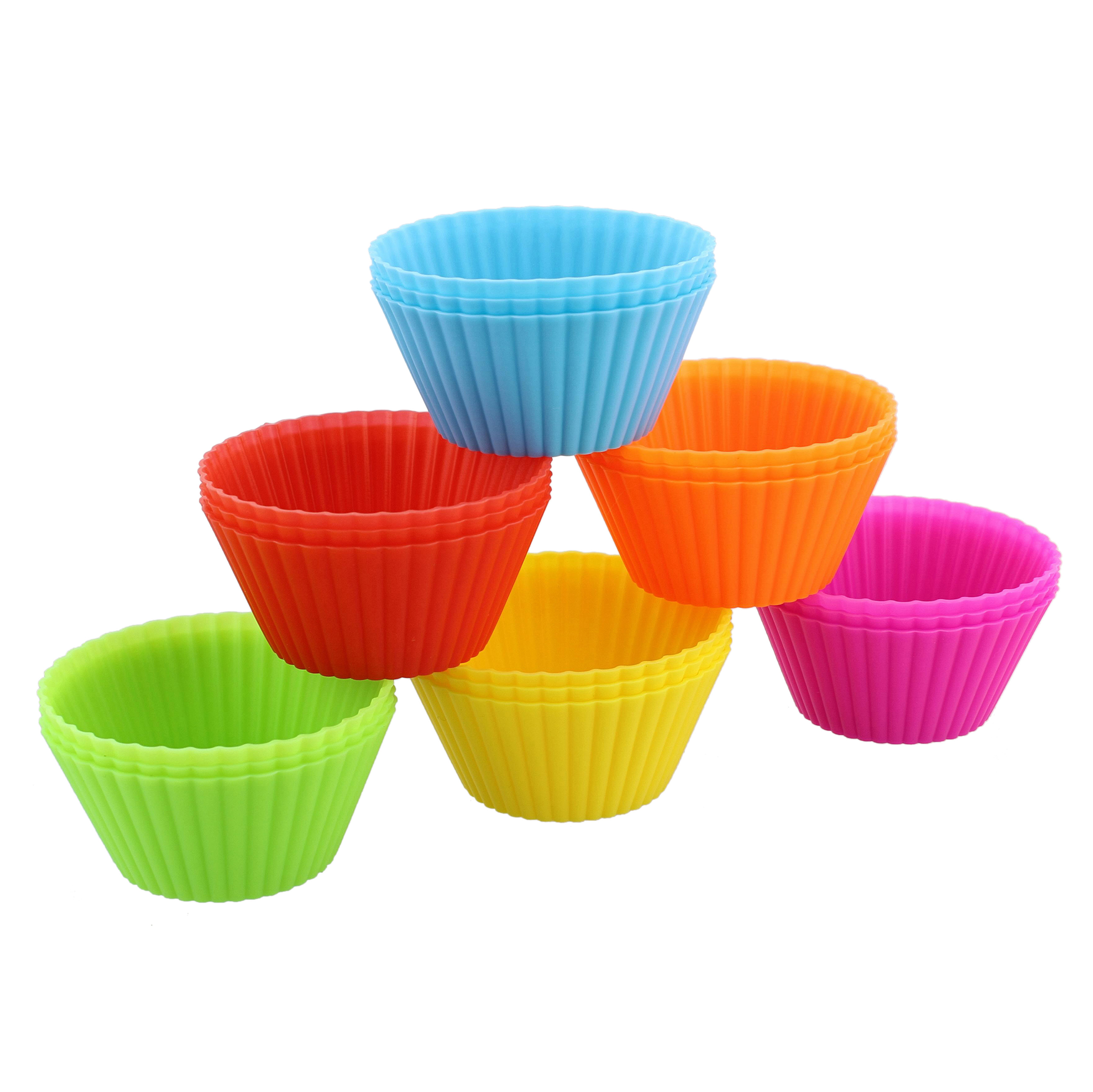 7Penn Silicone Cupcake Baking Cups Reusable Muffin Liners Small 18pc