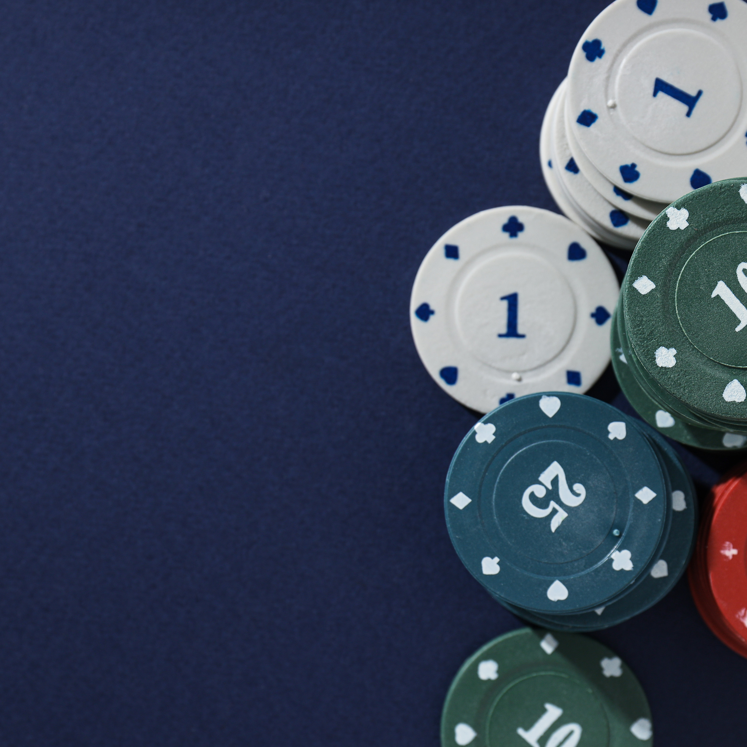 Jigitz Fitted Game Table Cover Blue Poker Felt Table Cover 36in x