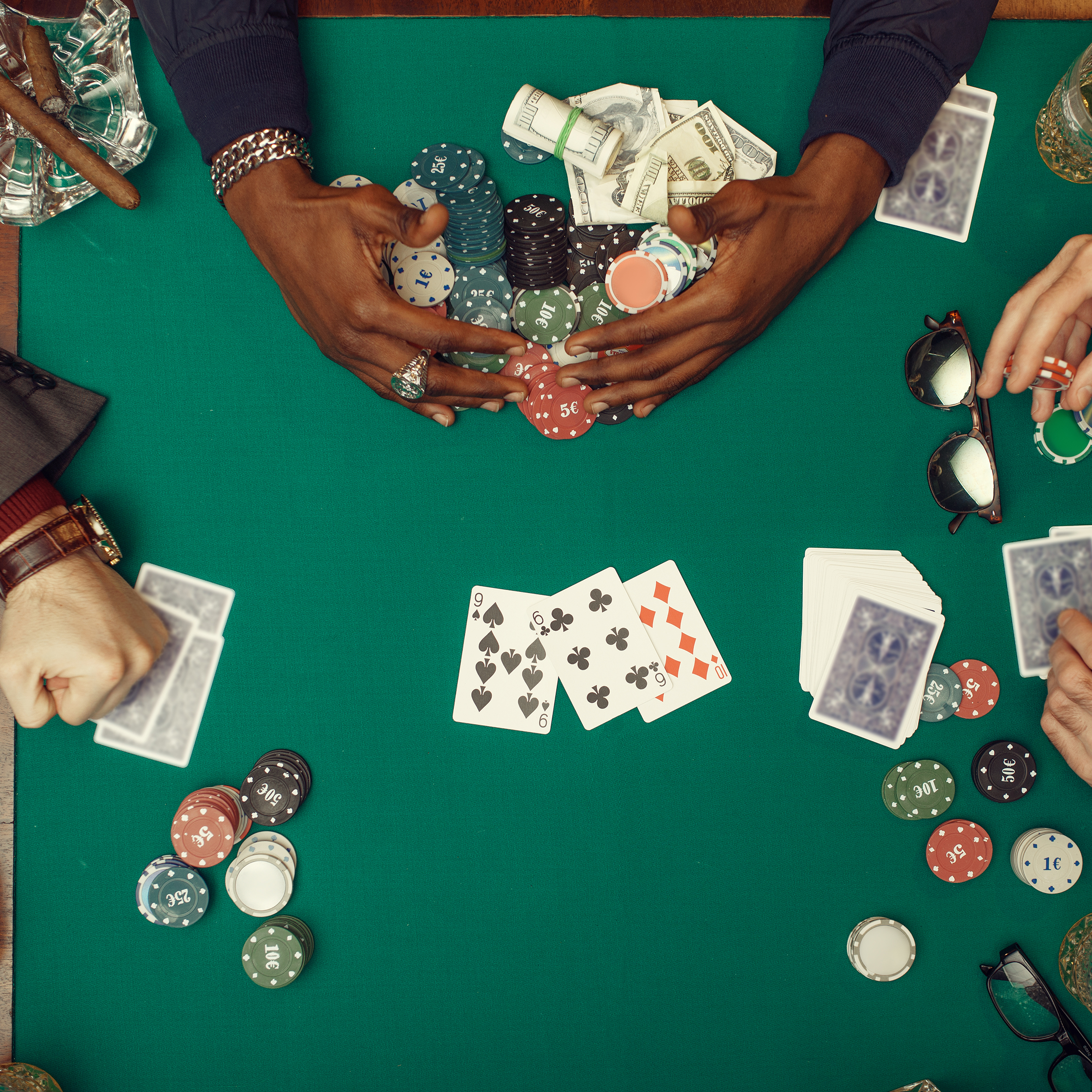 Jigitz Fitted Game Table Cover Green Poker Felt Table Cover 36in x