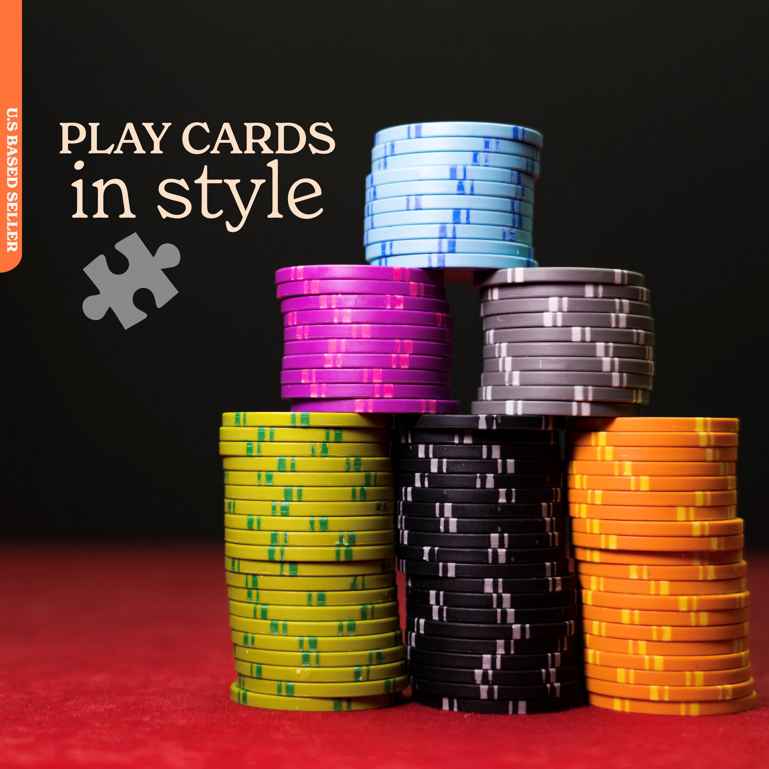 Jigitz Table Game Mat Red Board Game Table Cover Mat 32.6in x 32.6in