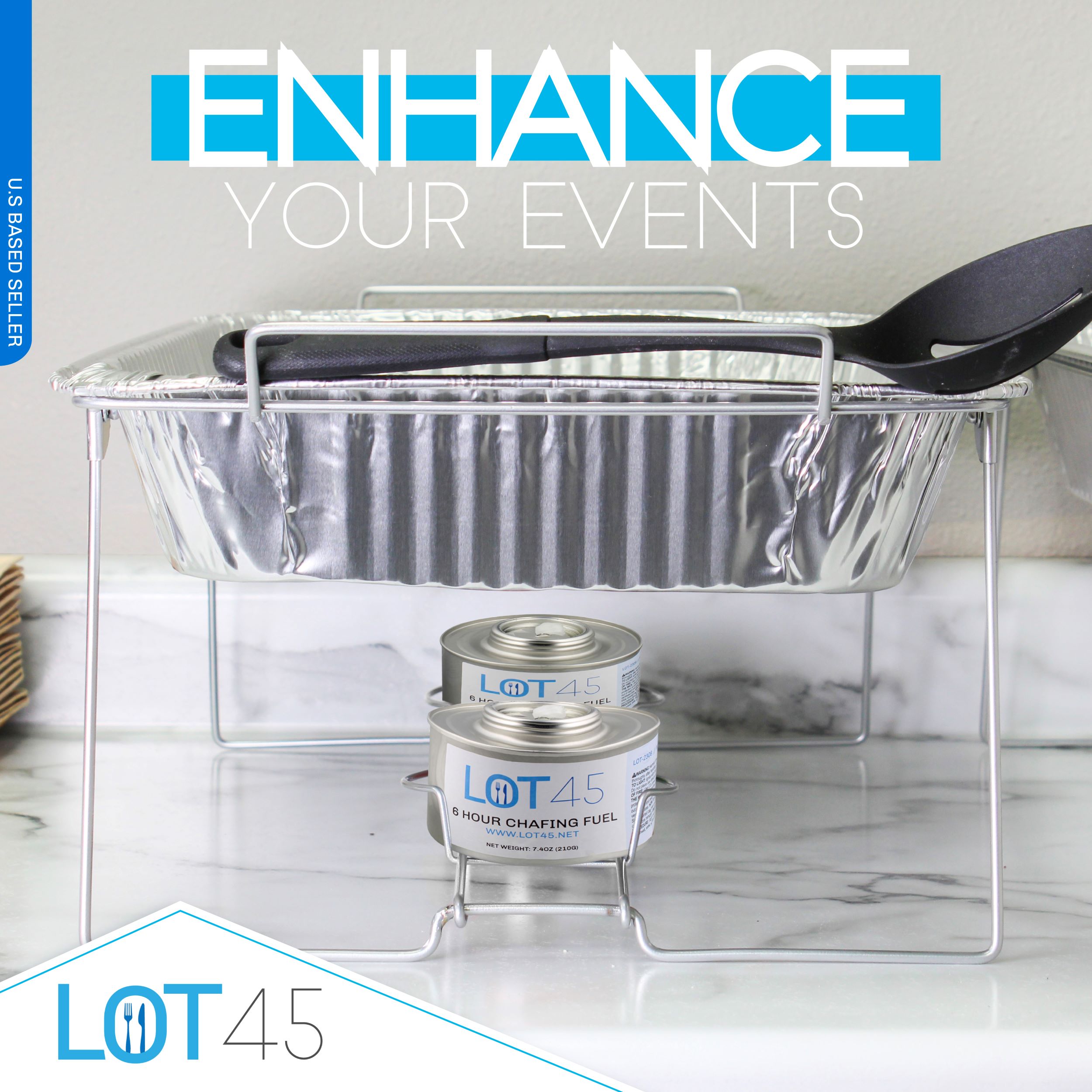 Lot45 6 Hour Cooking Fuel Wick Chafing Dish Fuel Cans Chafing Burners