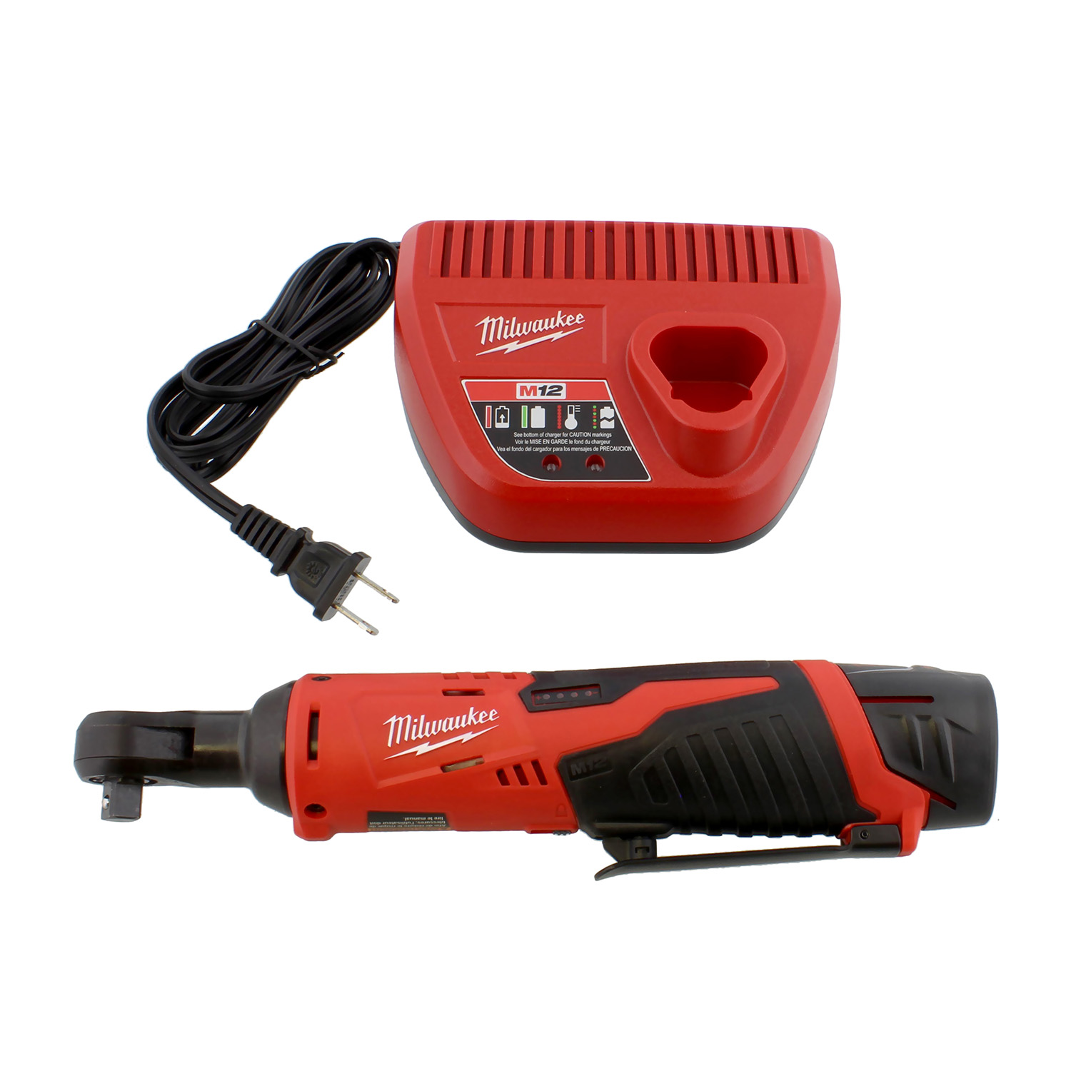 Milwaukee 2457-21 3/8" Inch Cordless M12 Lithium-Ion Ratchet Kit