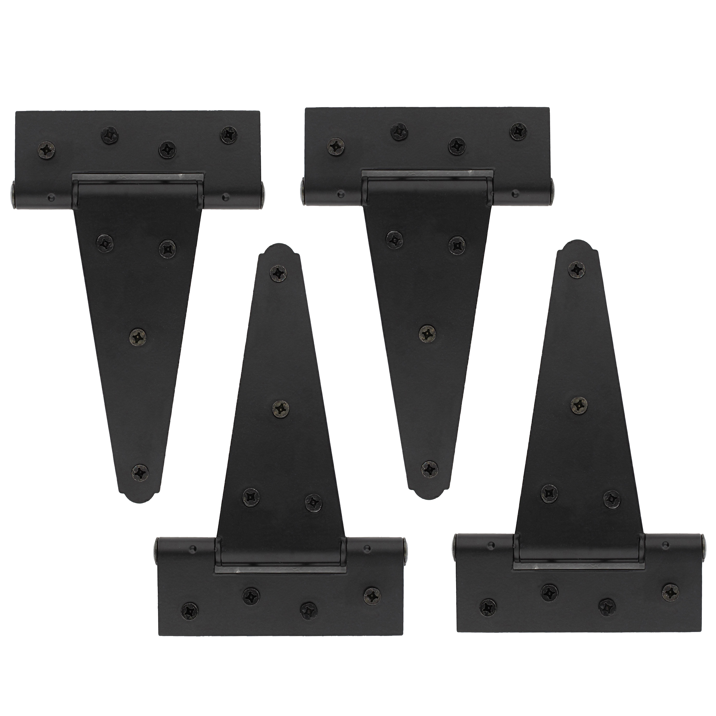 Rural365 Triangle Door Hinge 4 Pk Heavy Duty 6in Farmhouse Style Door
