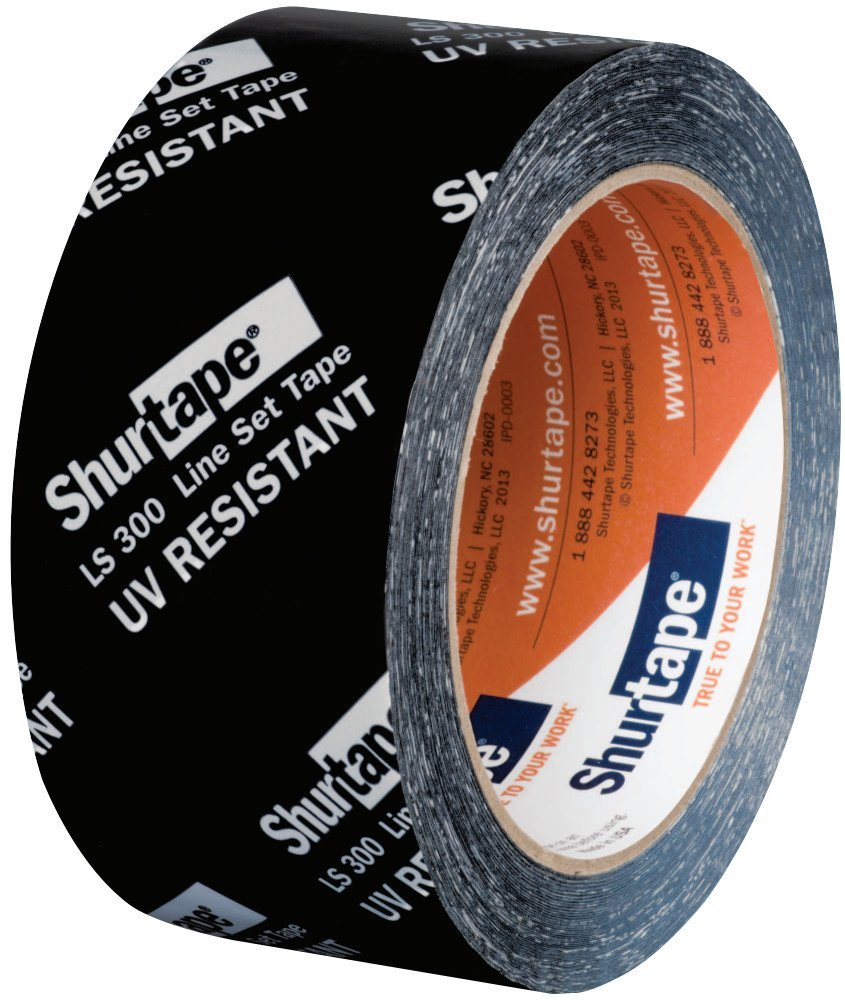 Shurtape LS30048/55 HVAC Line Set Tape, 55m Length x 48mm Width, Black