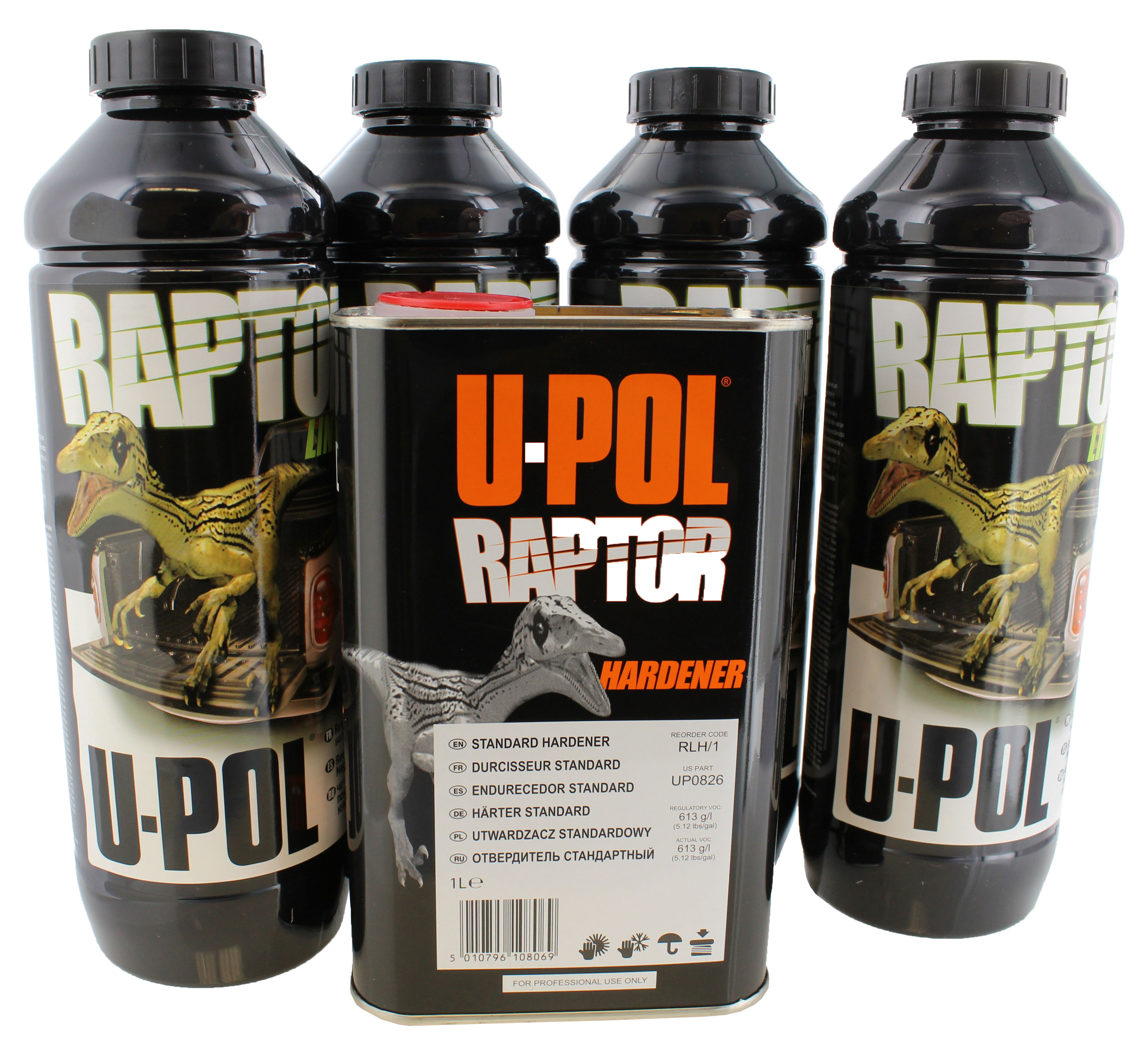 UPol Products 0820 RAPTOR Black Truck Bed Liner Kit 4 Liter Upol eBay
