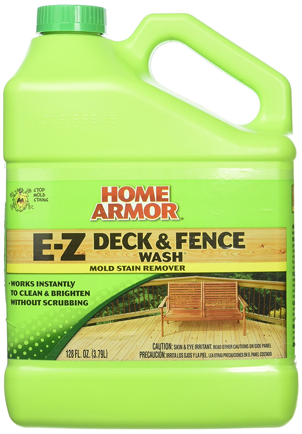 Home Armor FG505 EZ Deck and Fence Wash, Mold Stain Remover 1 Gallon