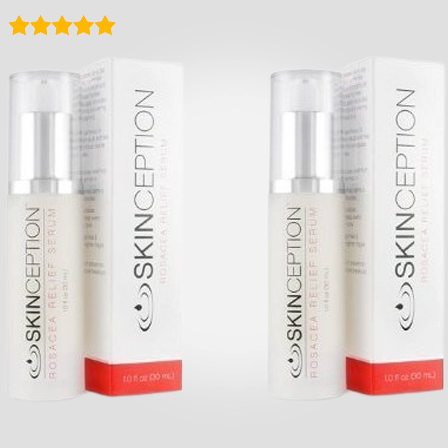 Skinception Rosacea Relief Serum 1oz (2 pack) to reduce redness