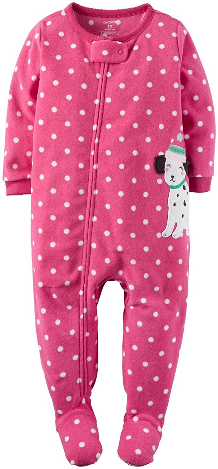 Carter's Baby Girls' 1Piece Footed Fleece Pajamas Pj's eBay