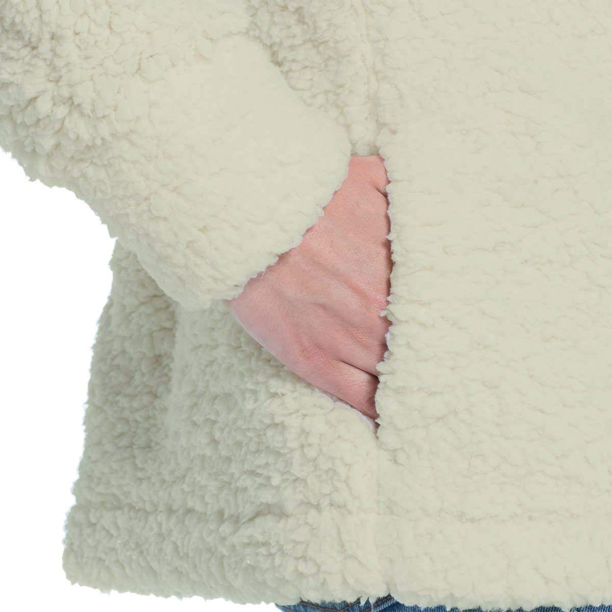 Weatherproof Vintage Women Frosty Tipped Sherpa Pullover Sweater Jacket | eBay