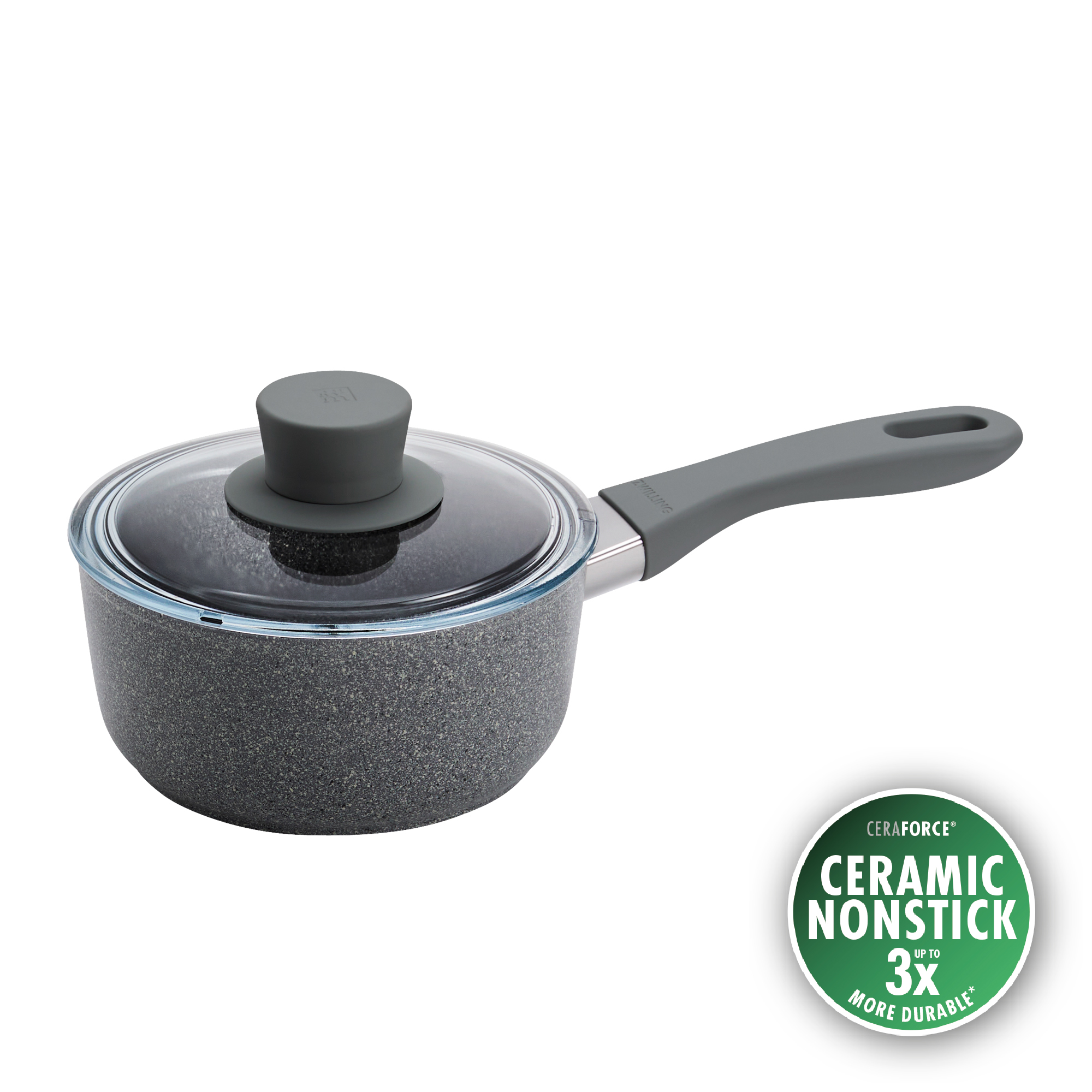 ZWILLING Parma Plus Ceramic Aluminum Ceramic Nonstick Saucepan with Lid