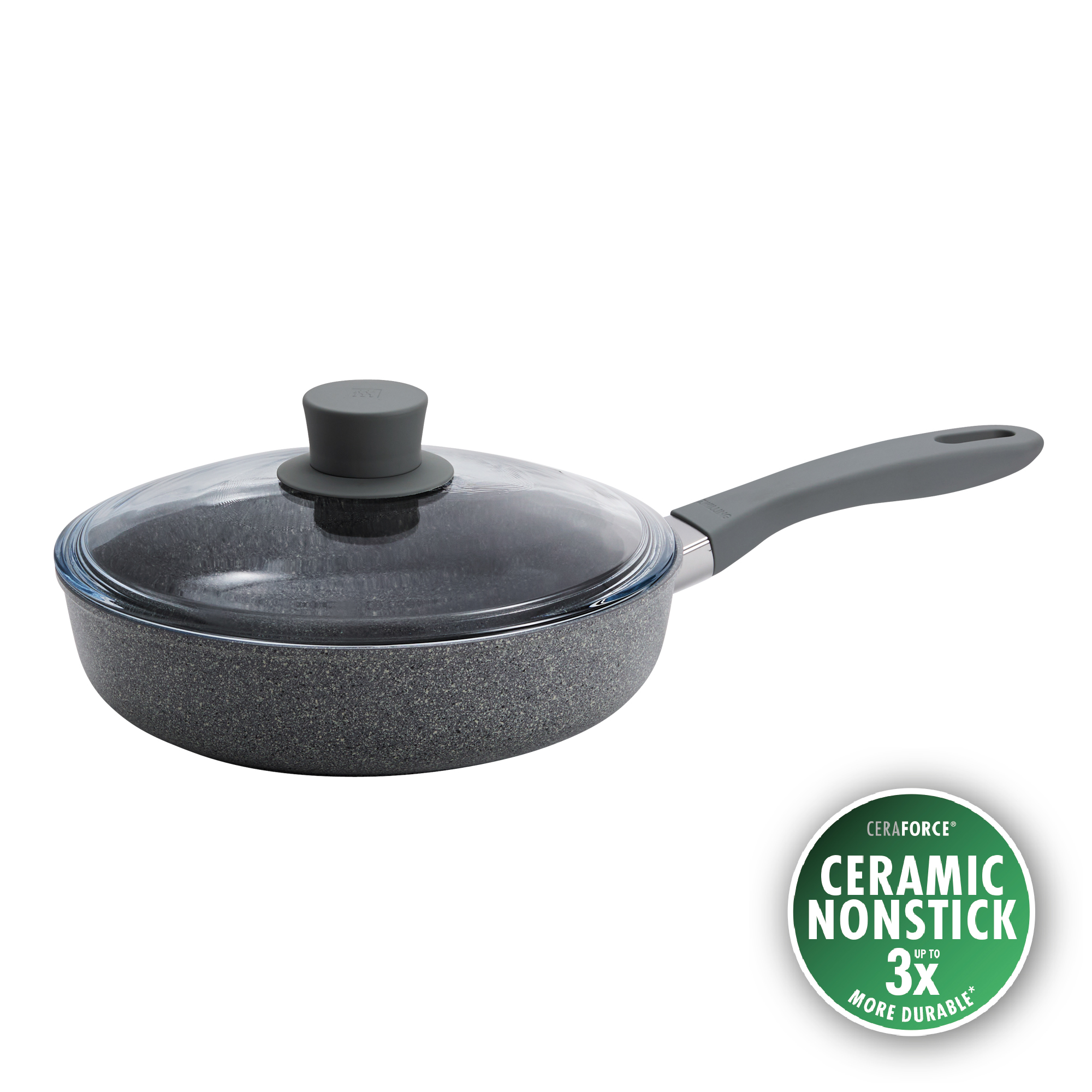 ZWILLING Parma Plus Ceramic Aluminum Ceramic Nonstick Saute Pan with Lid