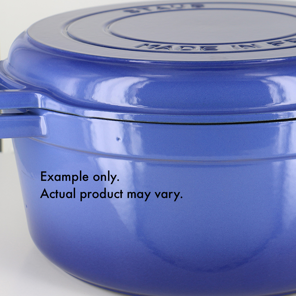 Staub Cast Iron 4qt Round Cocotte Cherry Visual Imperfections for