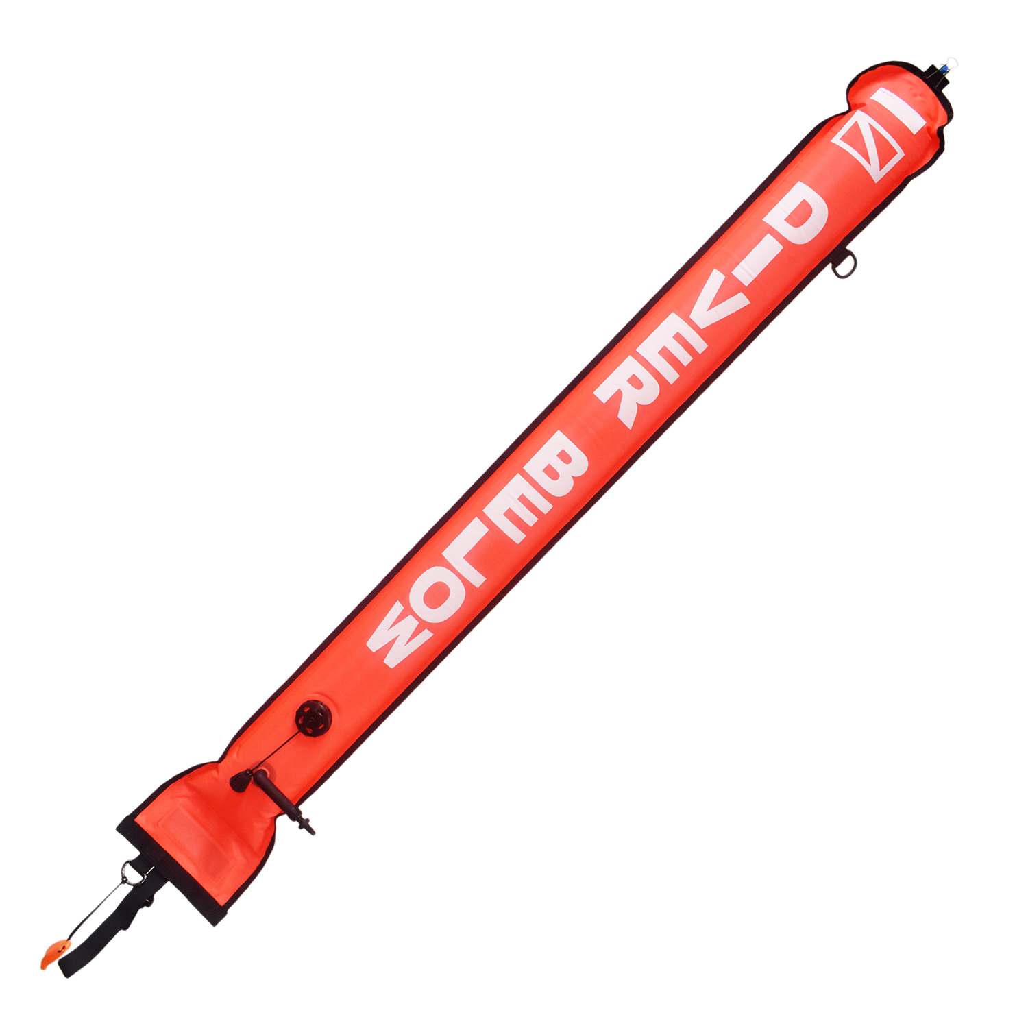 Scuba Diving 4.5ft Open Bottom Surface Marker with Lead Weight & Whistle - Picture 6 of 15