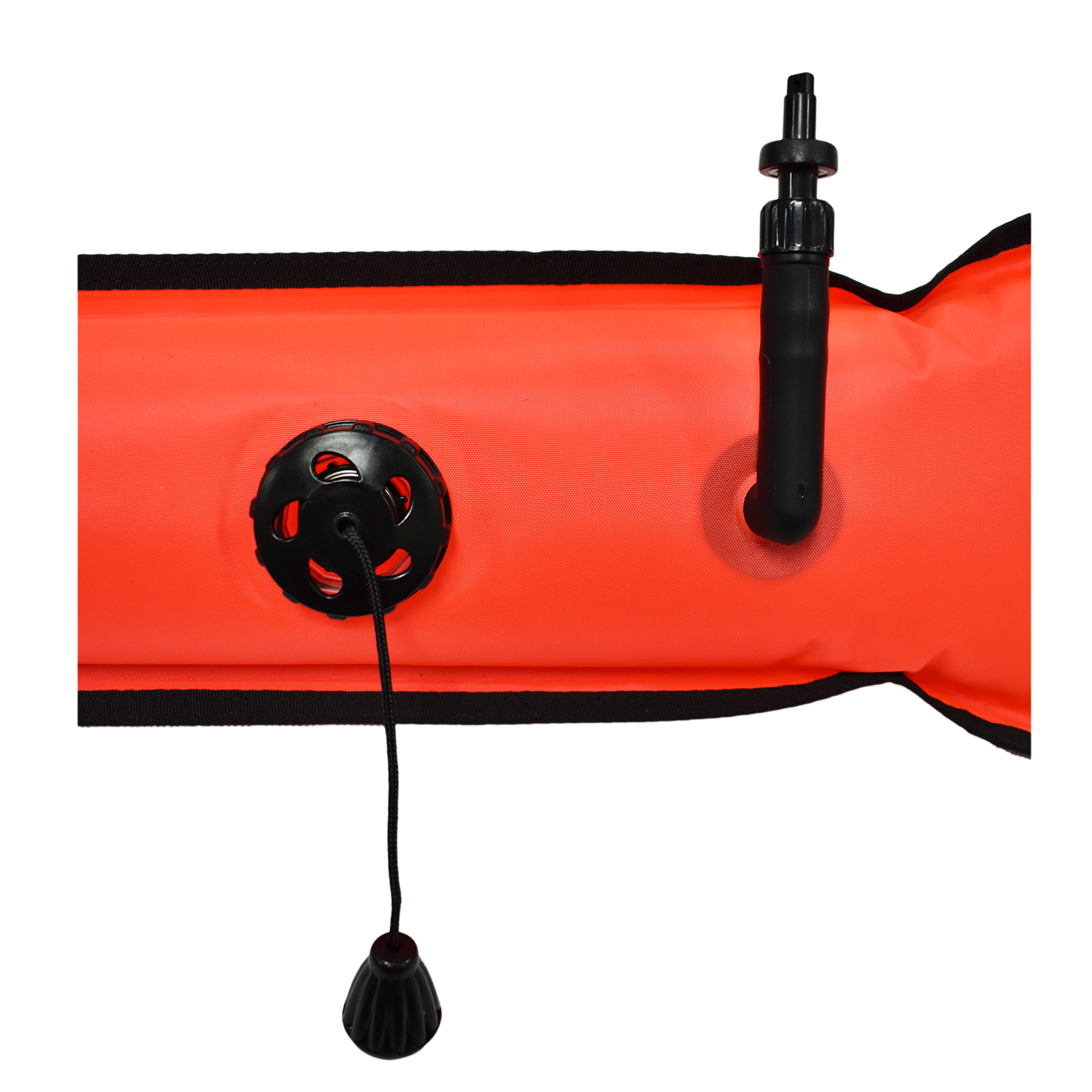 Scuba Diving 4.5ft Open Bottom Surface Marker with Lead Weight & Whistle - Picture 8 of 15