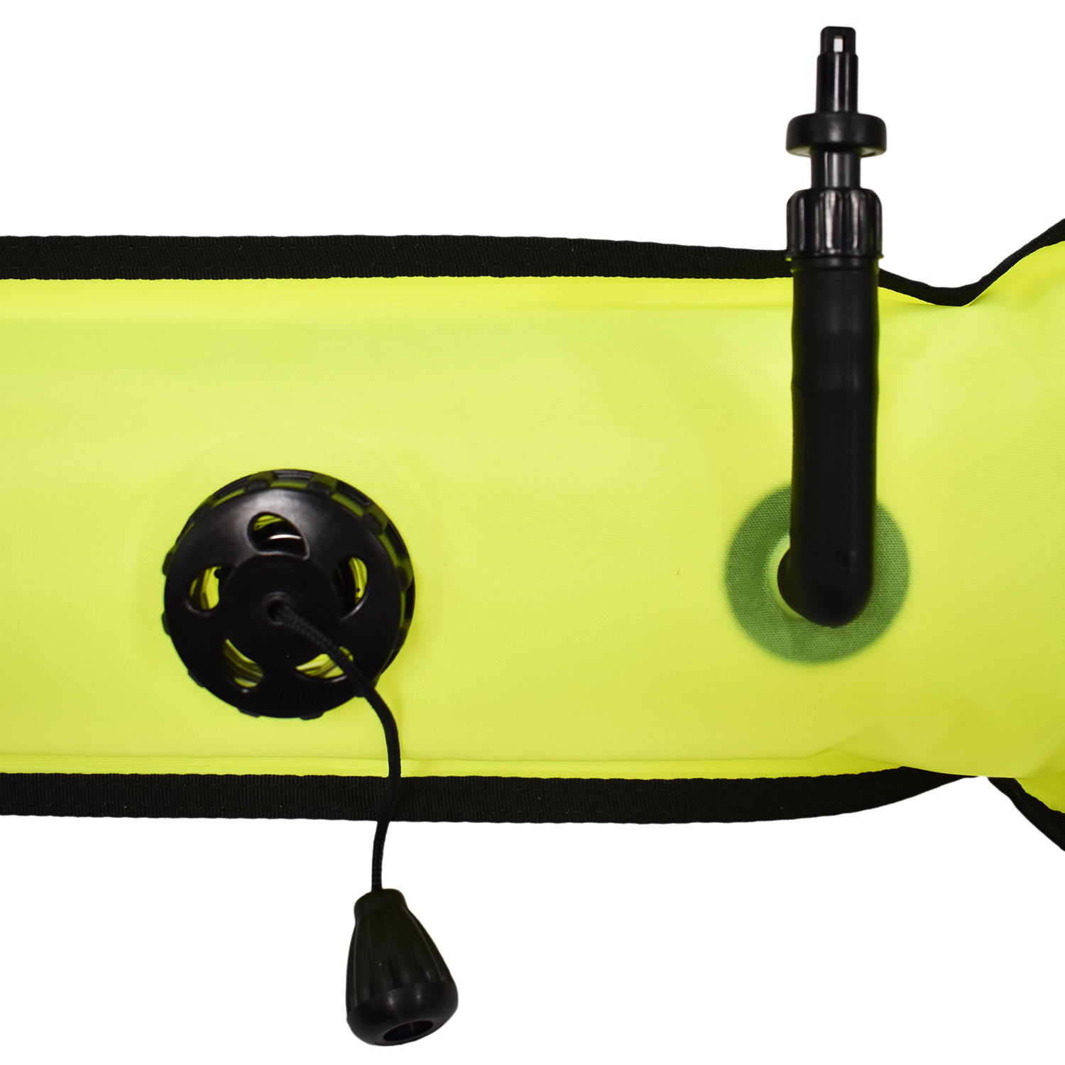Scuba Diving 4.5ft Open Bottom Surface Marker with Lead Weight & Whistle - Picture 13 of 15