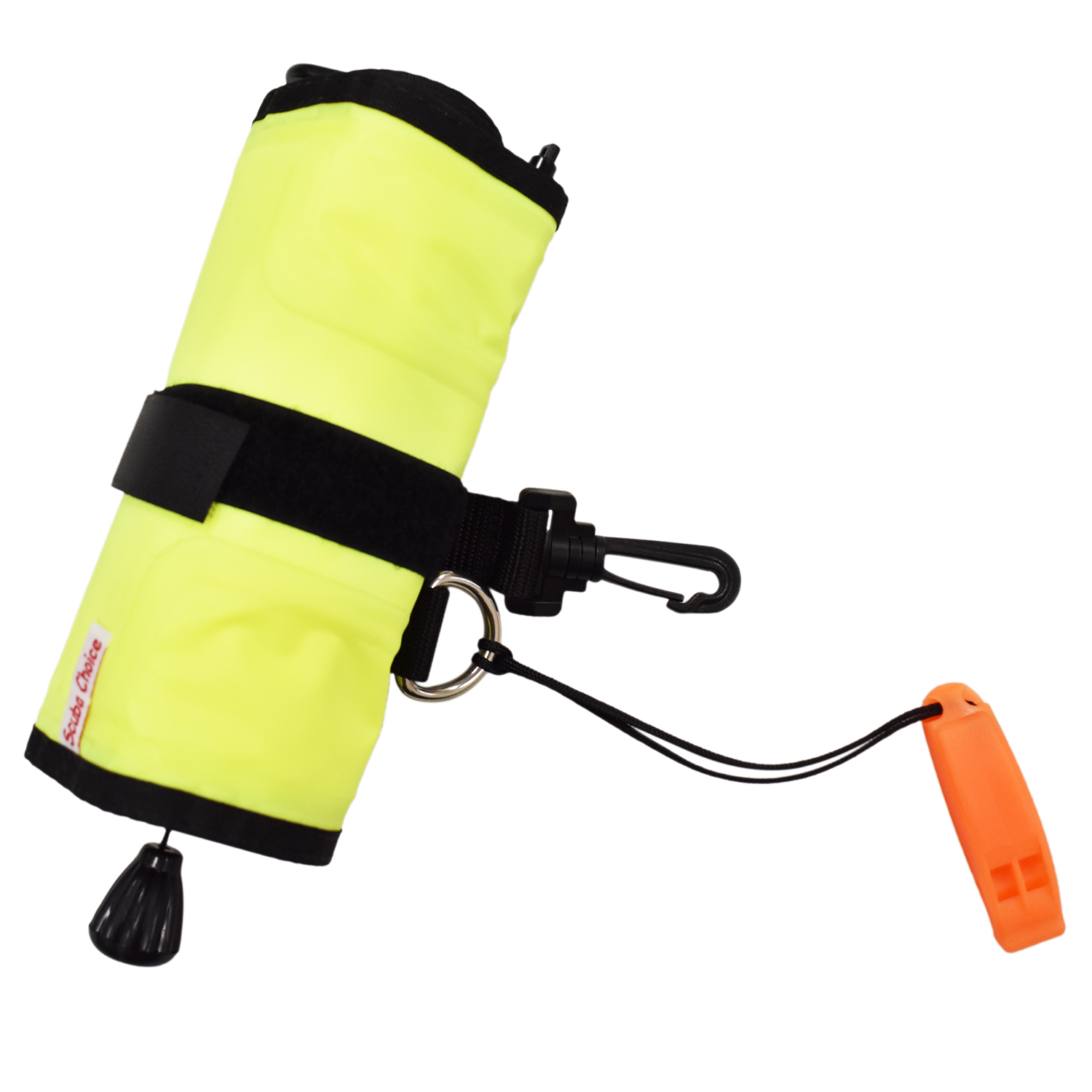 Scuba Diving 4.5ft Open Bottom Surface Marker with Lead Weight & Whistle - Picture 15 of 15