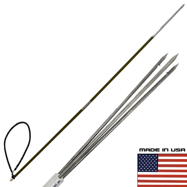 CARBON FIBER 7' Travel Spearfishing 2Pole Spear 3 Prong Paralyzer