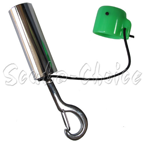 Scuba Choice Scuba Diving Safety Tank Rattle Stick Signal Bell with Clip - Picture 2 of 3