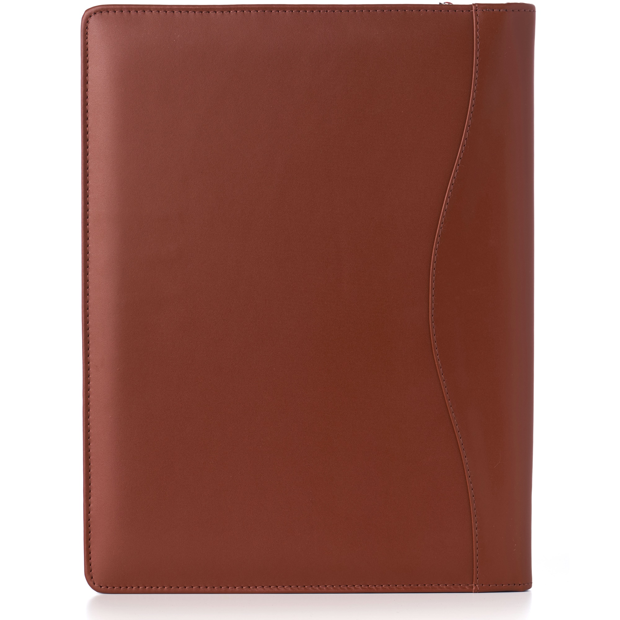 Alpine Swiss Leather Zippered Writing Pad Portfolio Business Briefcase Organizer