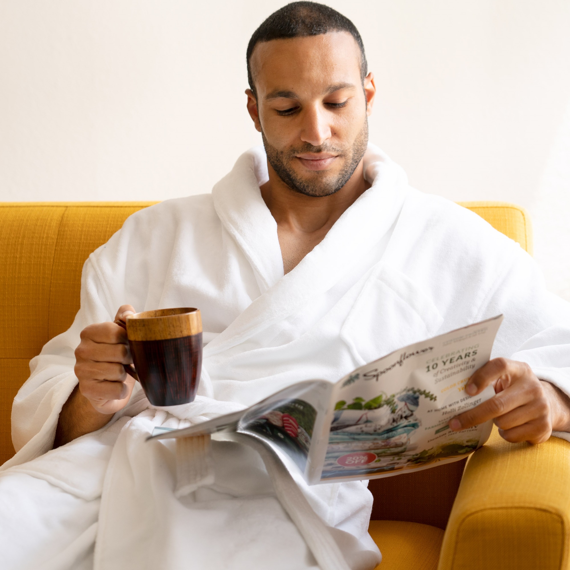 Alpine Swiss Pure Cotton Men Terry Cloth Bathrobe Super Absorbent Hotel Spa Robe - Picture 30 of 31