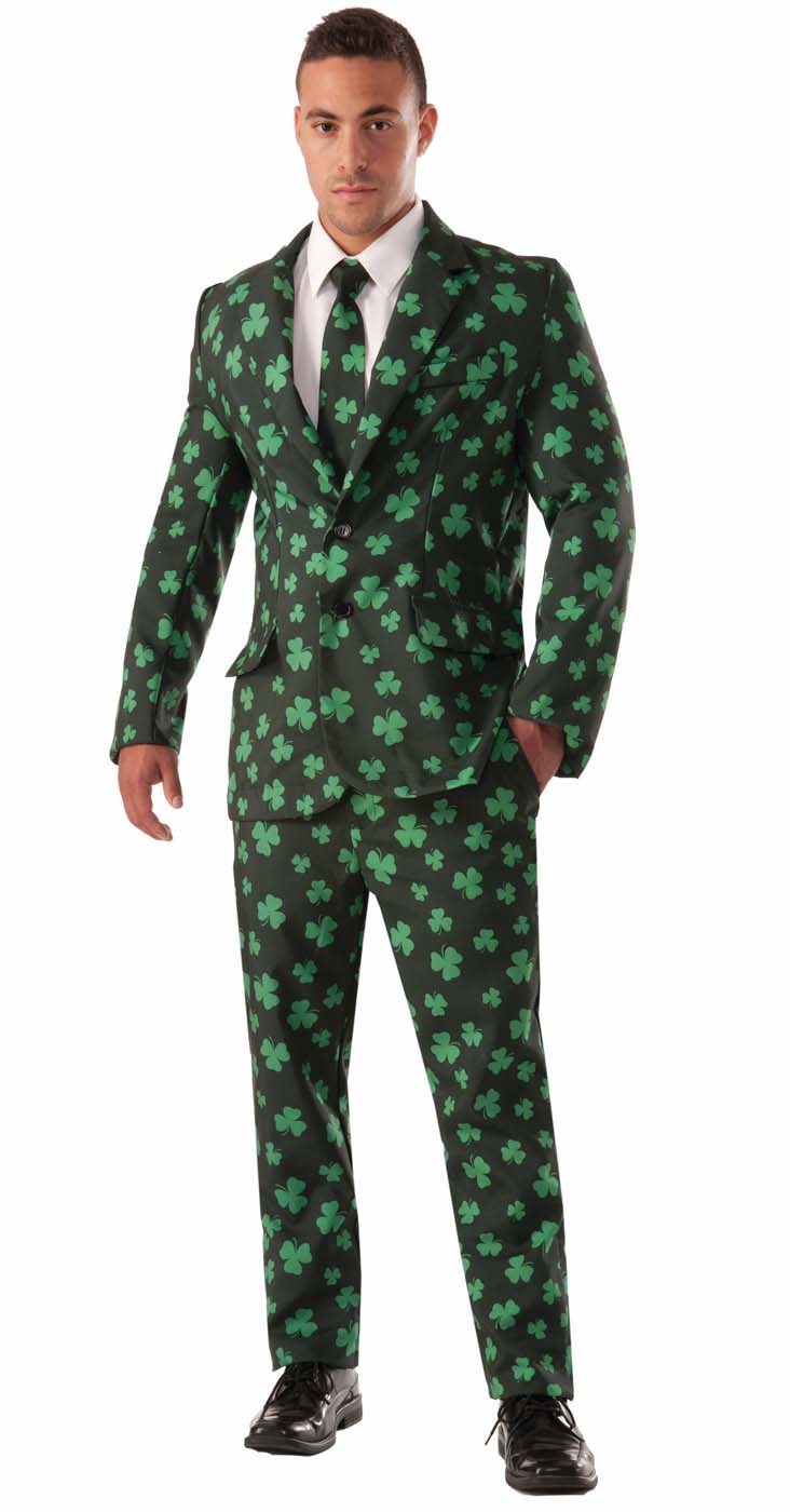 Faux Real Shamrock Suit Sublimated Photorealistic St Pattys Day Costume F127862