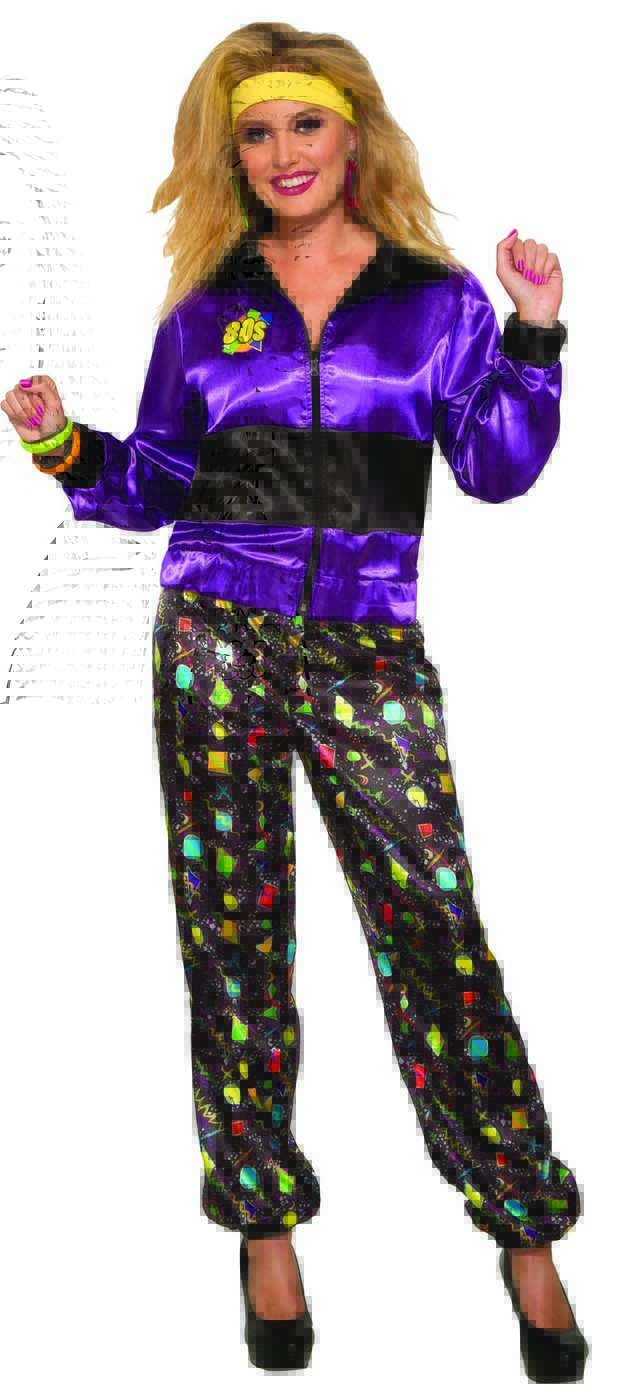 80s Track Suit Womens Adult Workout Halloween Costume eBay