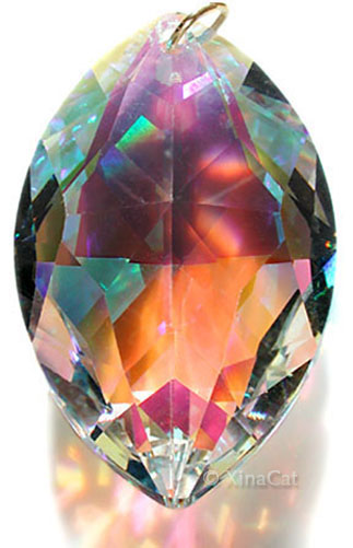 Huge-8745-50-Strass-SWAROVSKI-Cats-Eye-Marquis-Austrian-Crystal-Prism-2-inches