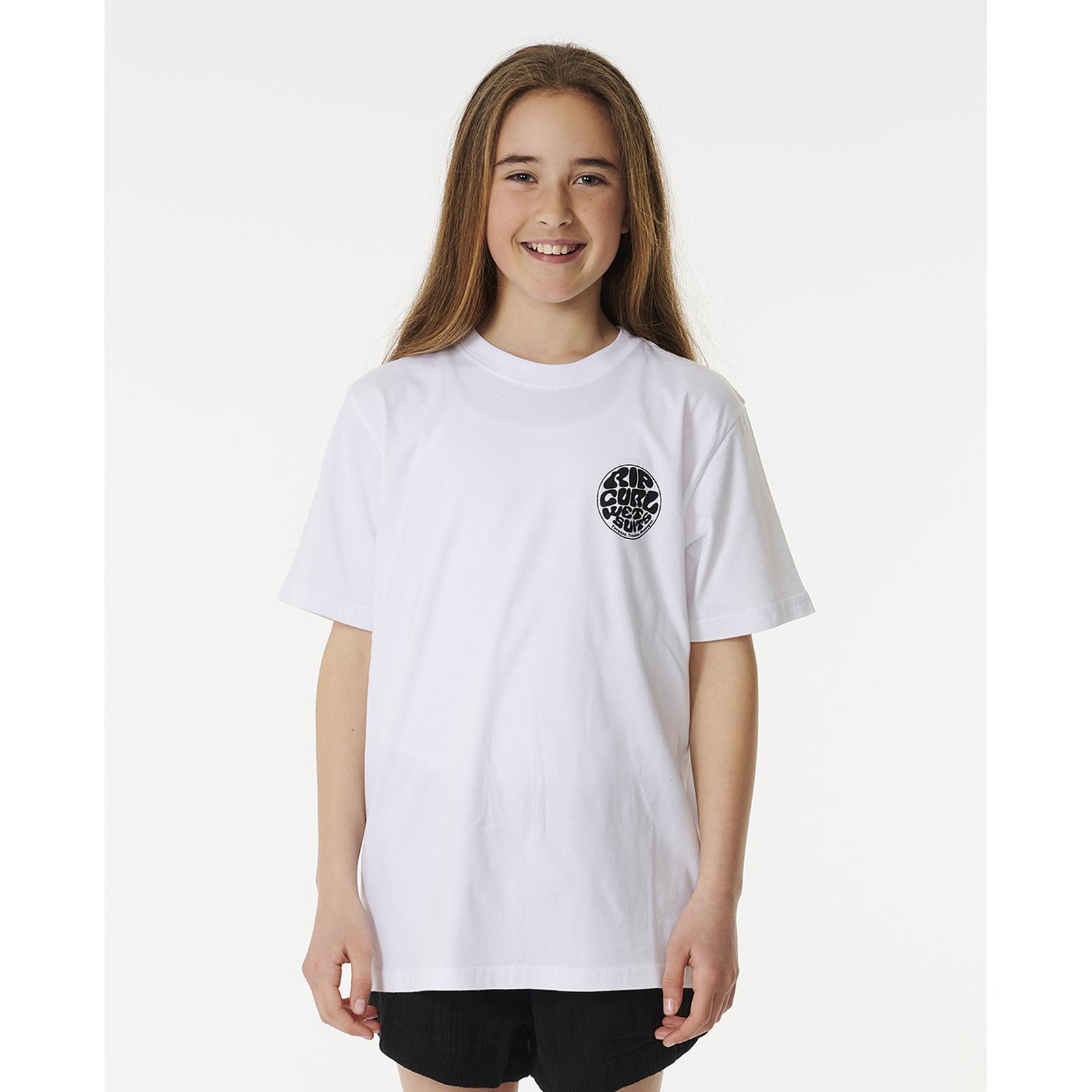 Rip Curl Kids Wetsuit Icon Short Sleeve Crew Neck T-Shirt Top Tee - Picture 15 of 18