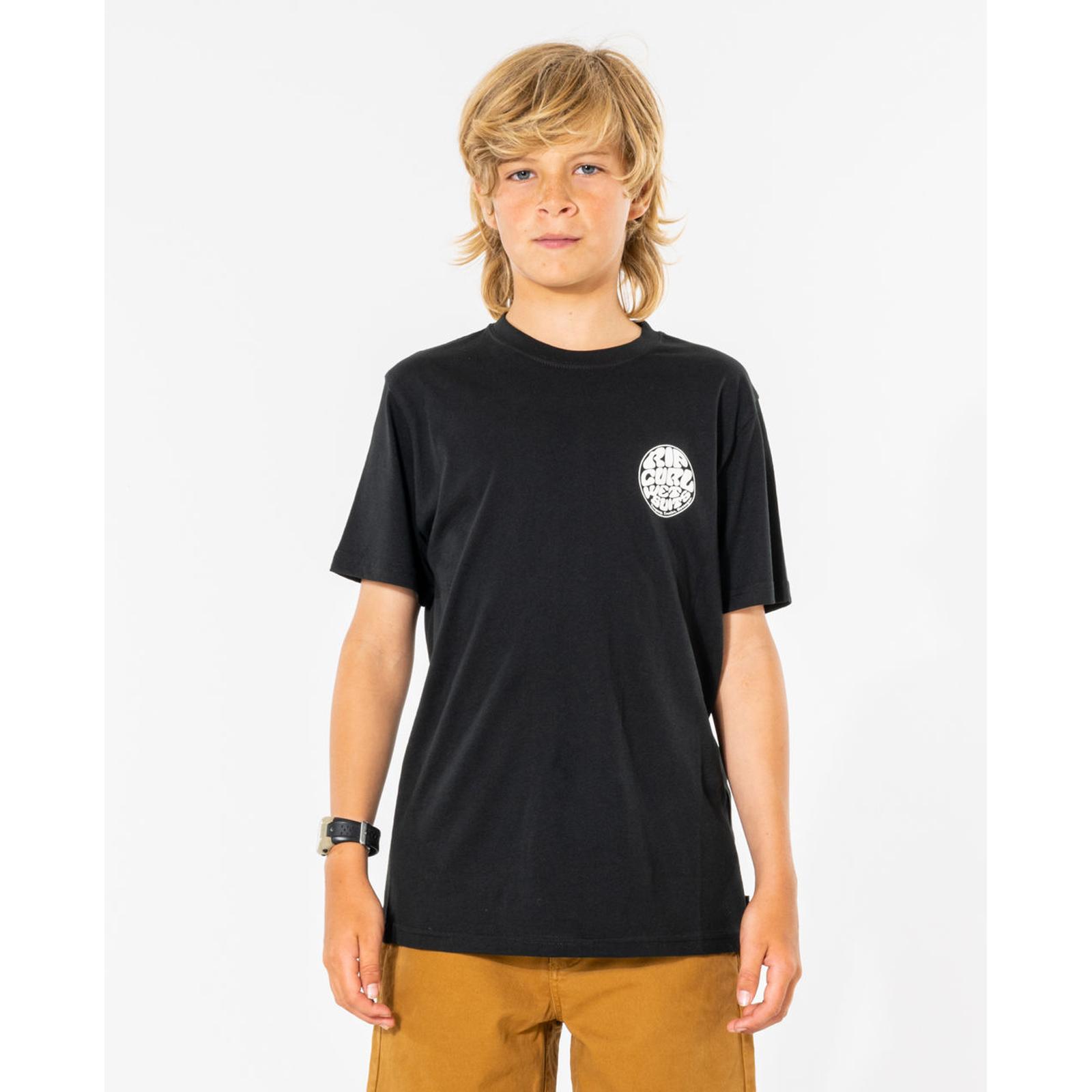 Rip Curl Kids Wetsuit Icon Short Sleeve Crew Neck T-Shirt Top Tee - Picture 7 of 18