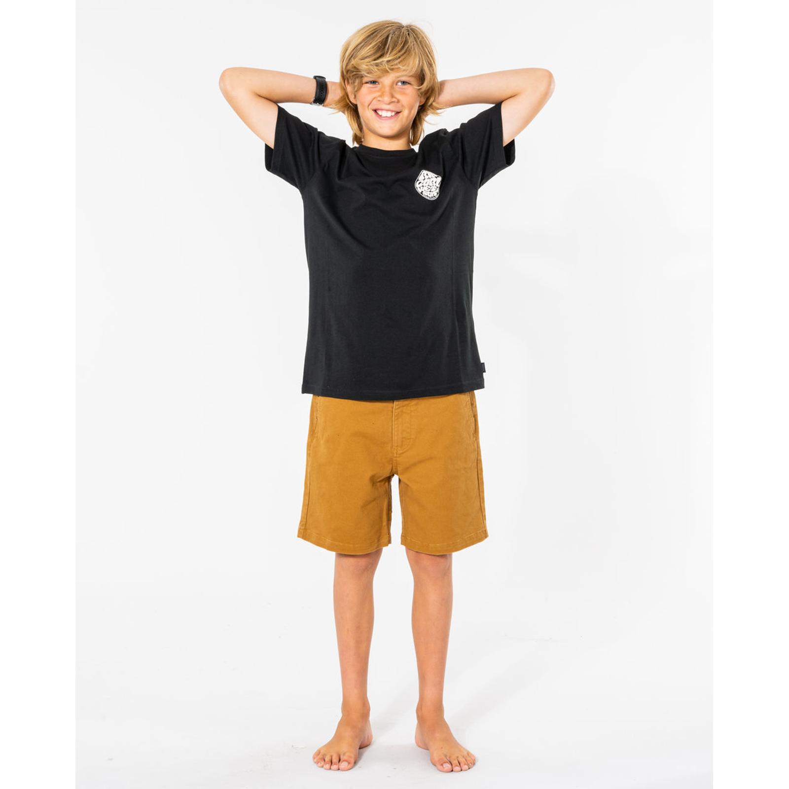 Rip Curl Kids Wetsuit Icon Short Sleeve Crew Neck T-Shirt Top Tee - Picture 9 of 18