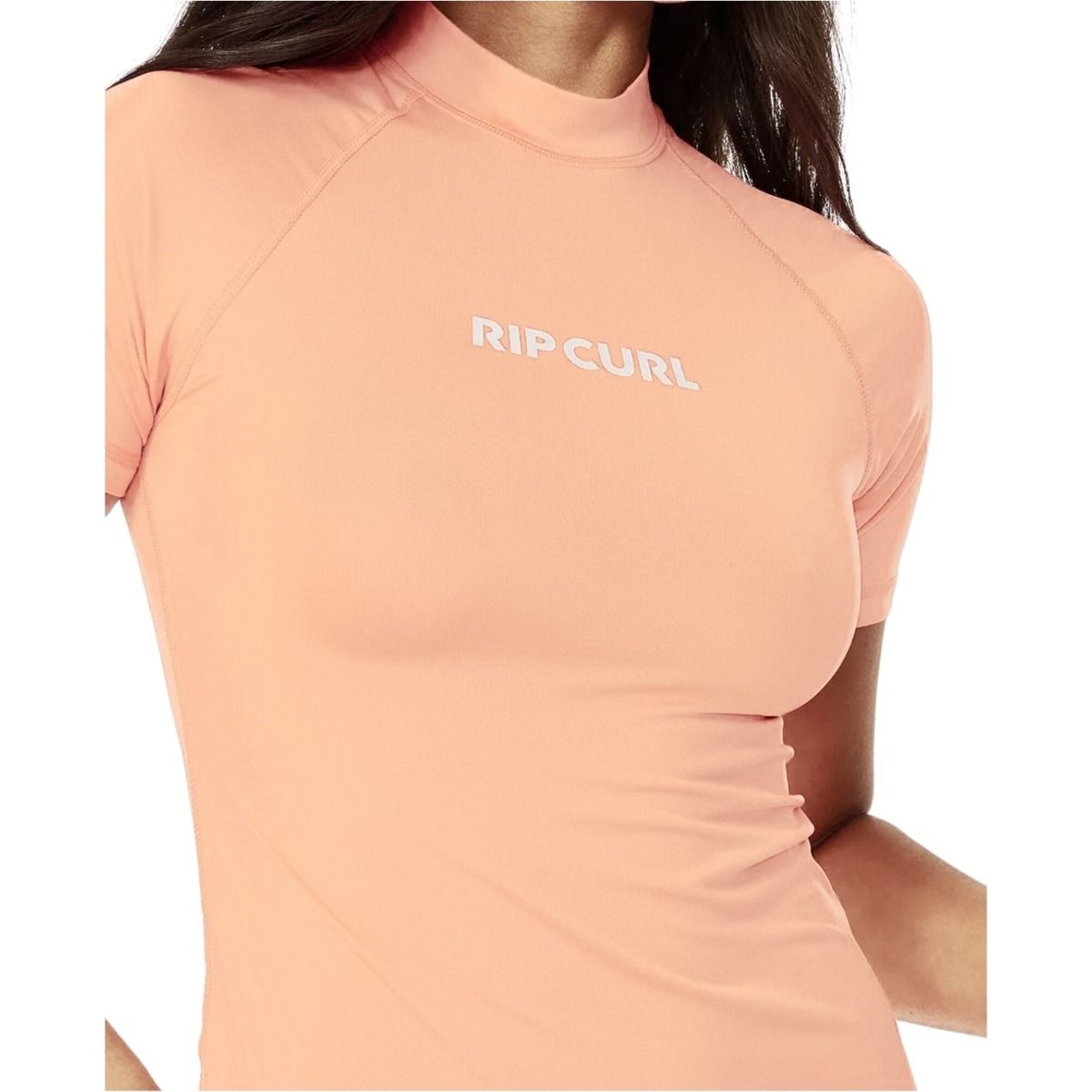 Rip Curl Womens Classic Surf Short Sleeve UPF 50 Rash Vest T-shirt Top Tee - Picture 9 of 15
