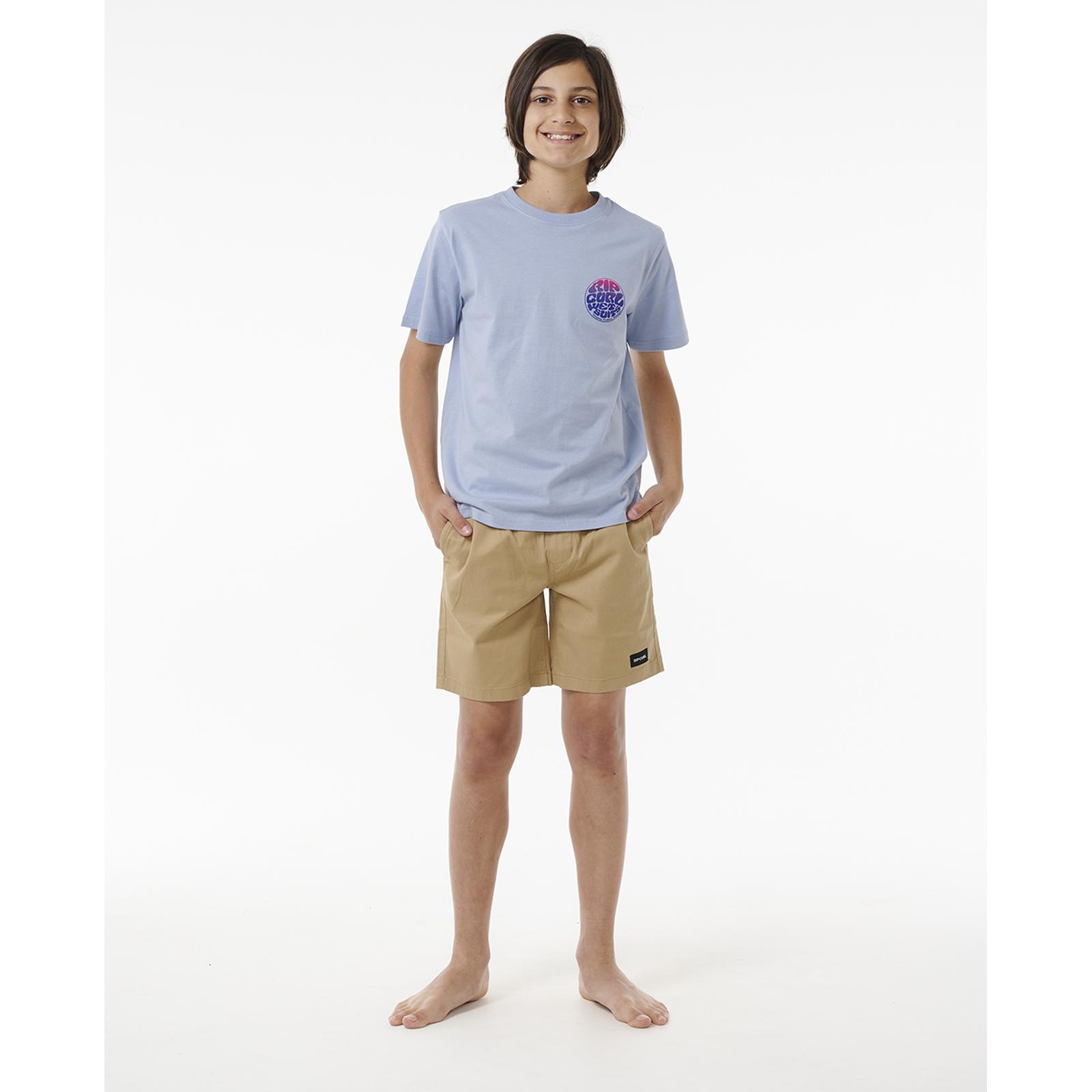 Rip Curl Kids Wetsuit Icon Short Sleeve Crew Neck T-Shirt Top Tee - Picture 12 of 18