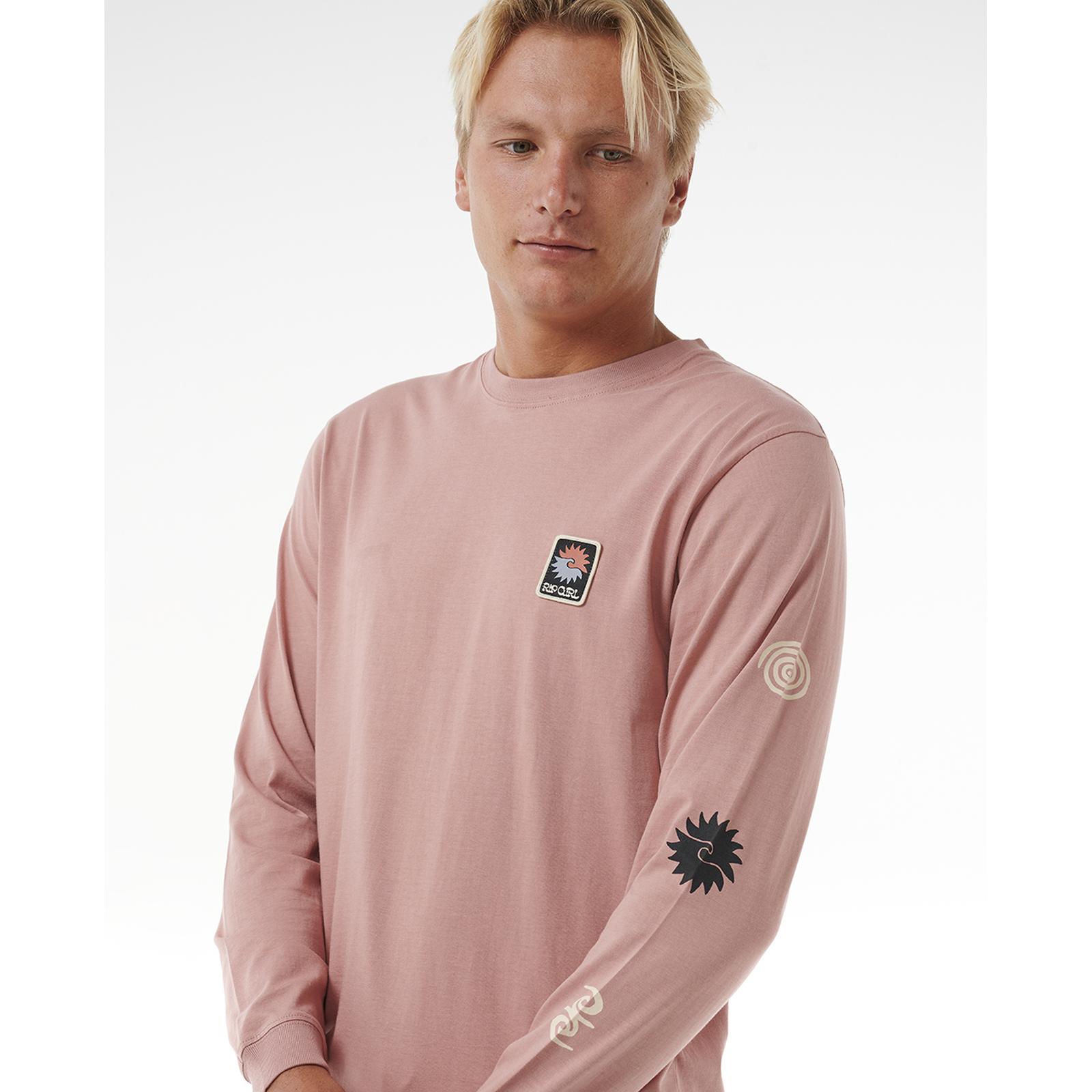 Camiseta Rip Curl Para Hombres Rompedor de Cultura de Agua Salada Manga Larga Surf Camiseta - Imagen 4 de 9