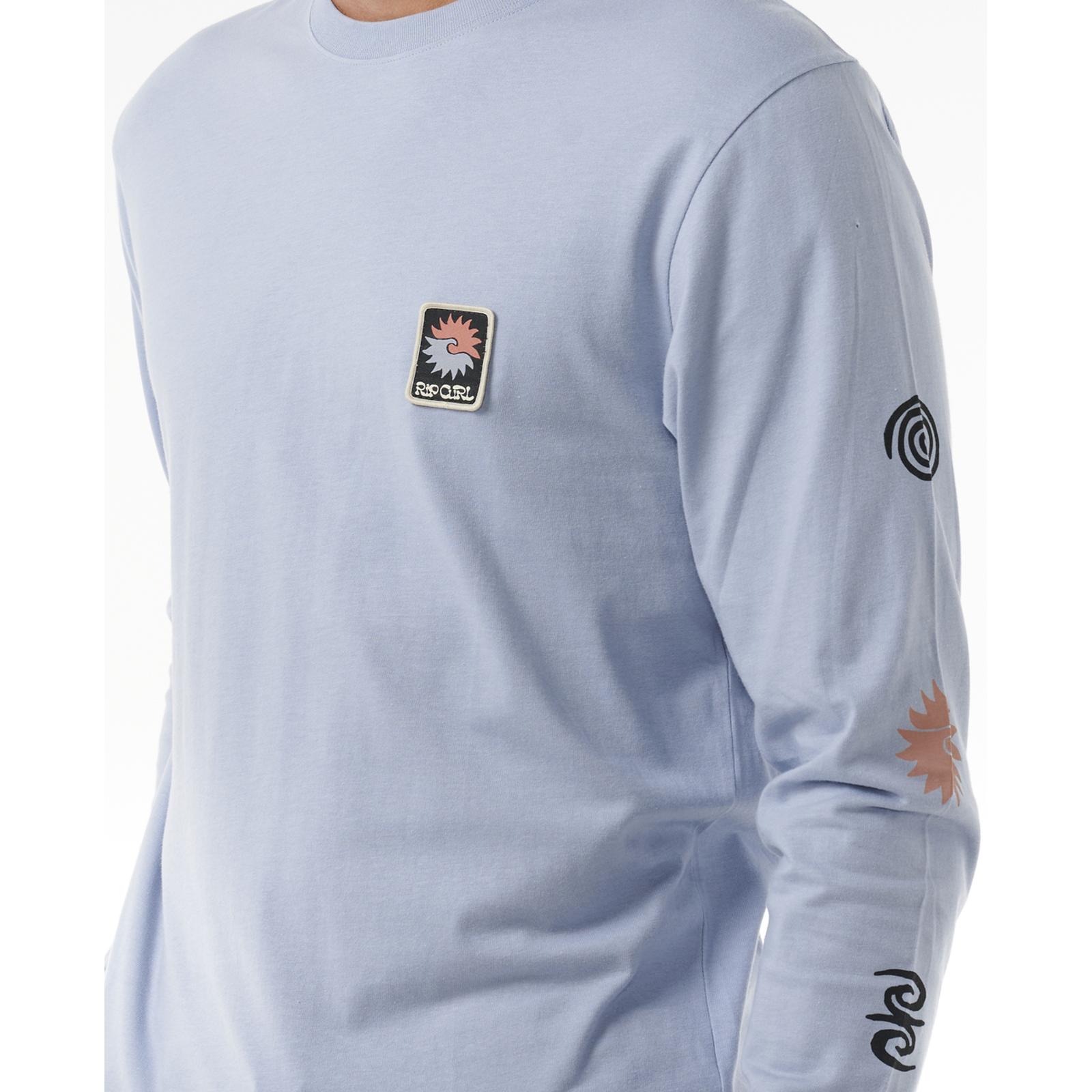 Camiseta Rip Curl Para Hombres Rompedor de Cultura de Agua Salada Manga Larga Surf Camiseta - Imagen 9 de 9