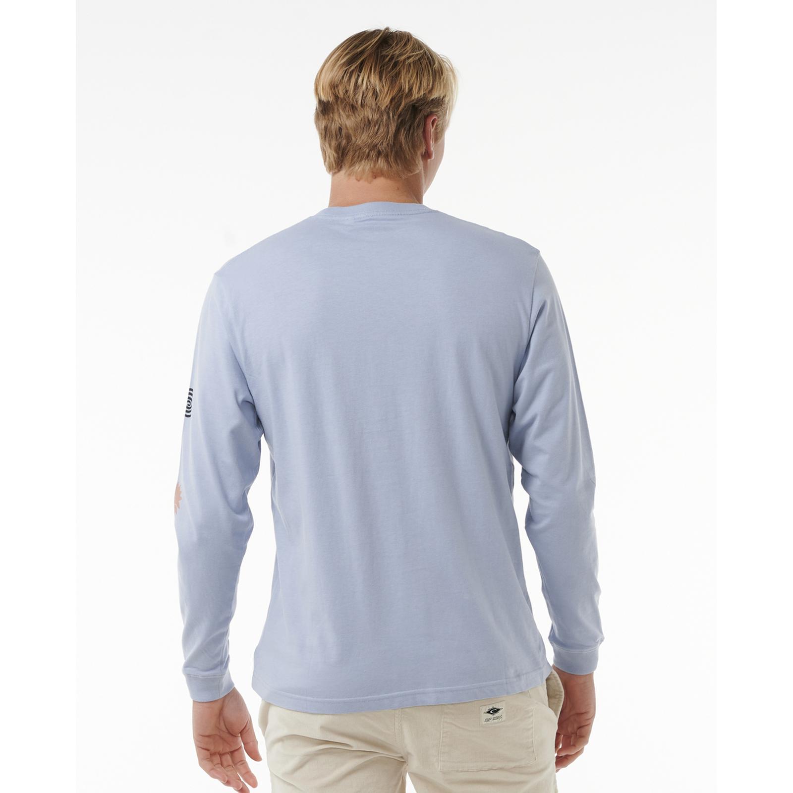 Camiseta Rip Curl Para Hombres Rompedor de Cultura de Agua Salada Manga Larga Surf Camiseta - Imagen 7 de 9